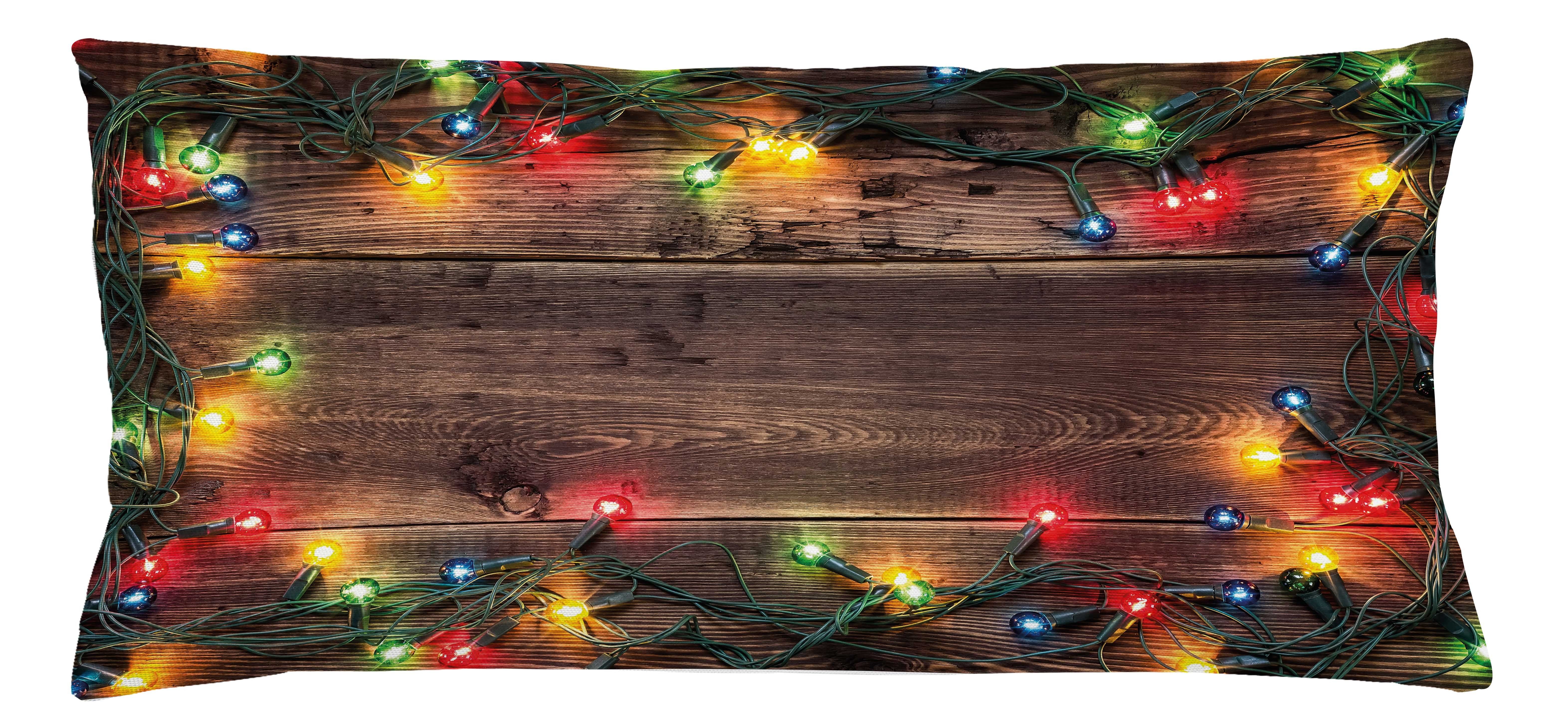 Farben Farbfesten mit Landschaft Kissenhülle Weihnachten Beidseitiger Stück), (1 Druck, Reißverschluss Abakuhaus Kissenbezüge