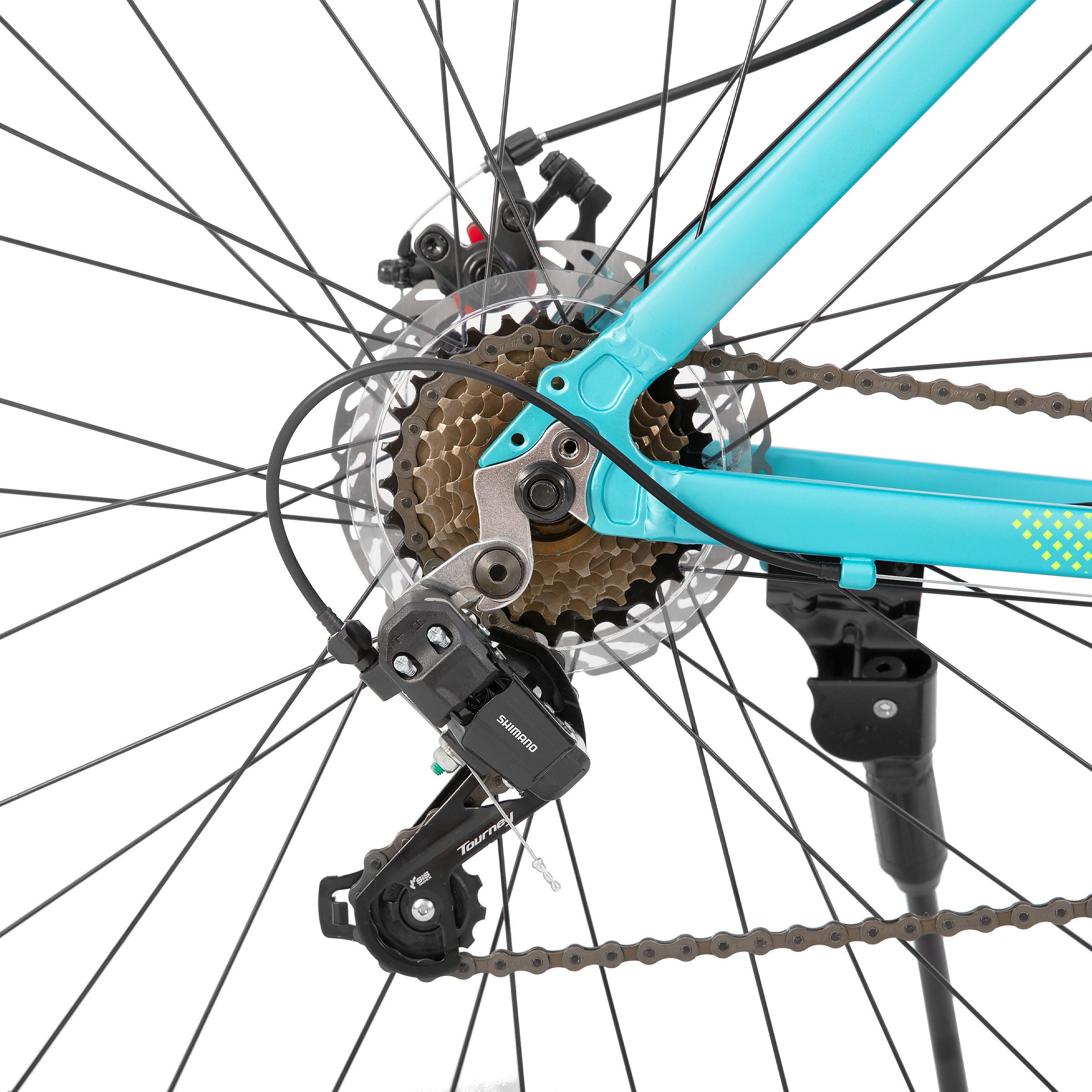 HILAND Mountainbike 29 Zoll Fahrrad aus Aluminiumlegierung mit 21 Gängen für Herren, 21-Gang, mit Federgabel, mechanischen Scheibenbremsen, leichtem Rahmen