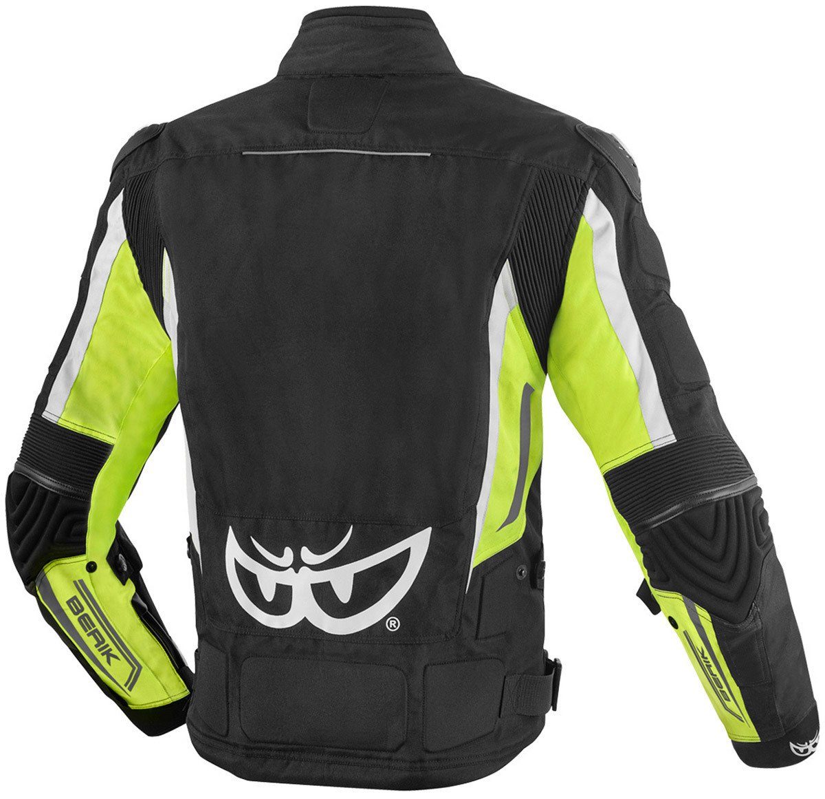 Endurance Black/White/Yellow Berik Textiljacke wasserdichte Motorradjacke Motorrad