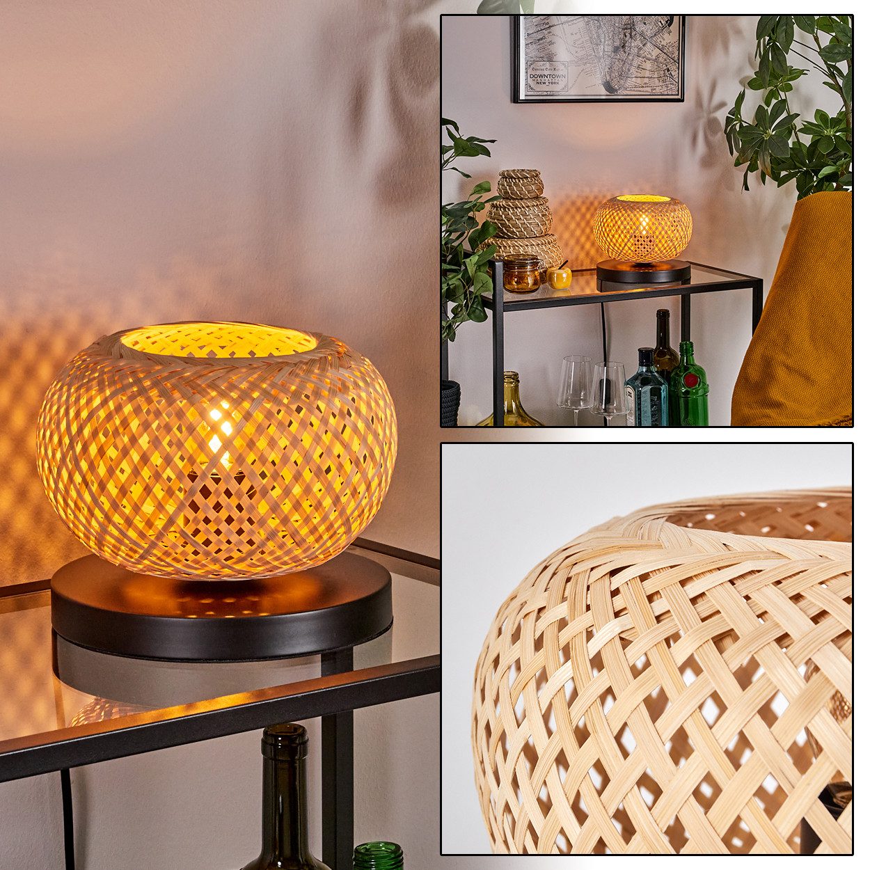 hofstein Tischleuchte moderne Boho Tischlampe aus günstig online kaufen