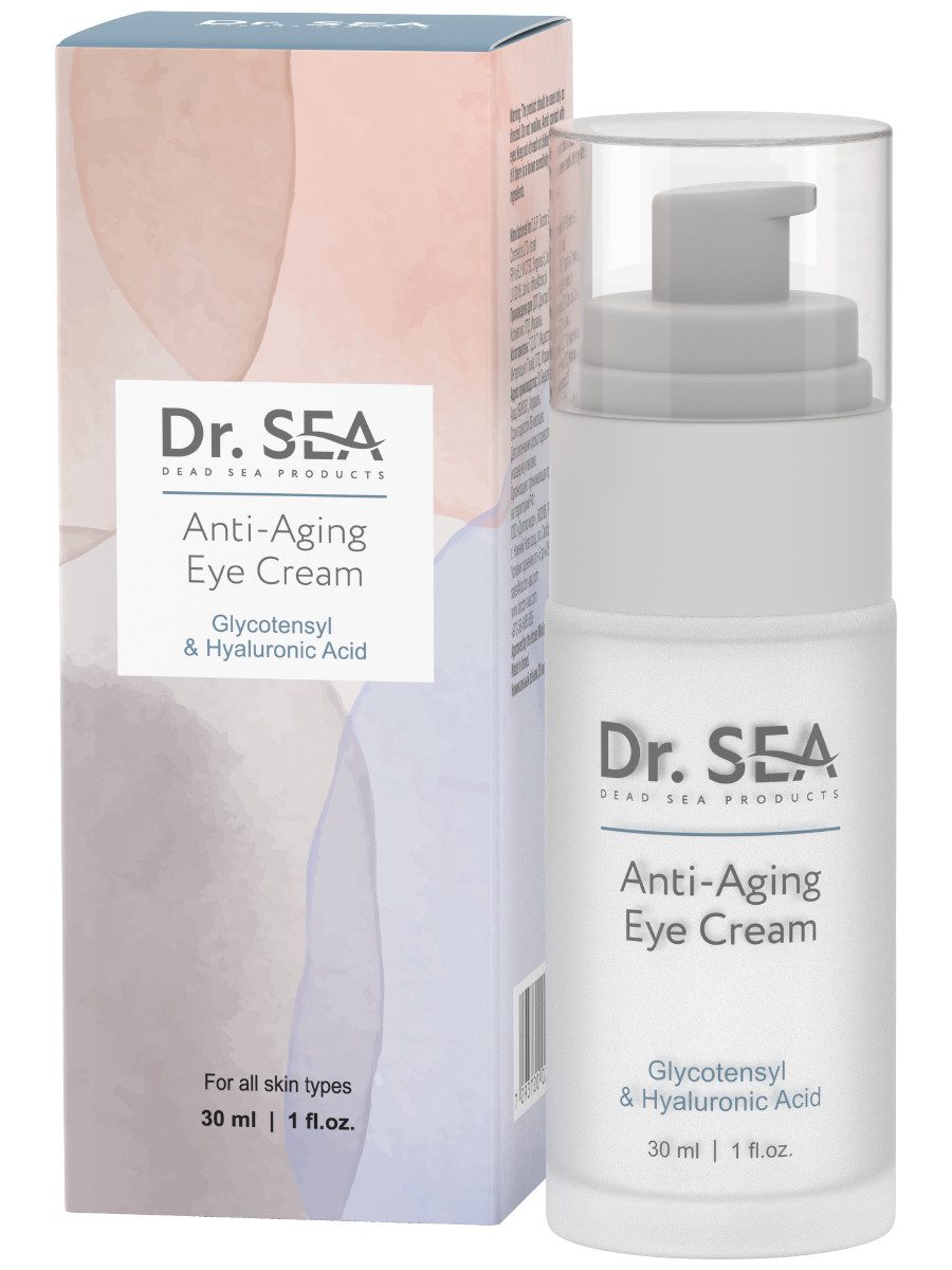 DR. SEA Anti-Aging-Augencreme Anti-Aging Augencreme Glycotensyl Hyaluronsäure, Lifting-Pflege mit Kollagen und Koffein