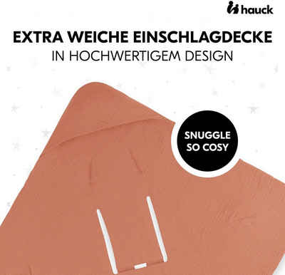 Babydecke Baby Einschlagdecke, Snuggle so Cosy, Cork, Hauck, Made in Europe; mit Kapuze