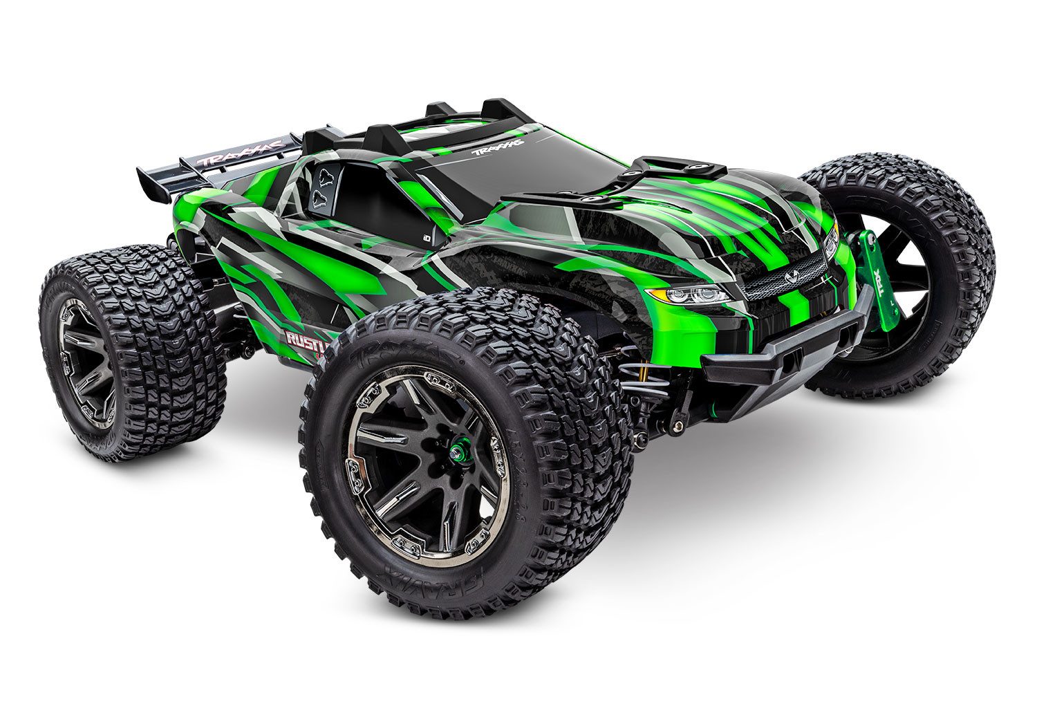 Traxxas RC-Buggy Traxxas RC Rustler 4x4 VXL Ultimate Brushless grün 1:10 RTR