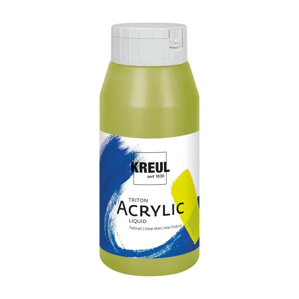 C. KREUL Acrylfarbe KREUL Triton Acrylic Liquid olivgrün hell 750ml