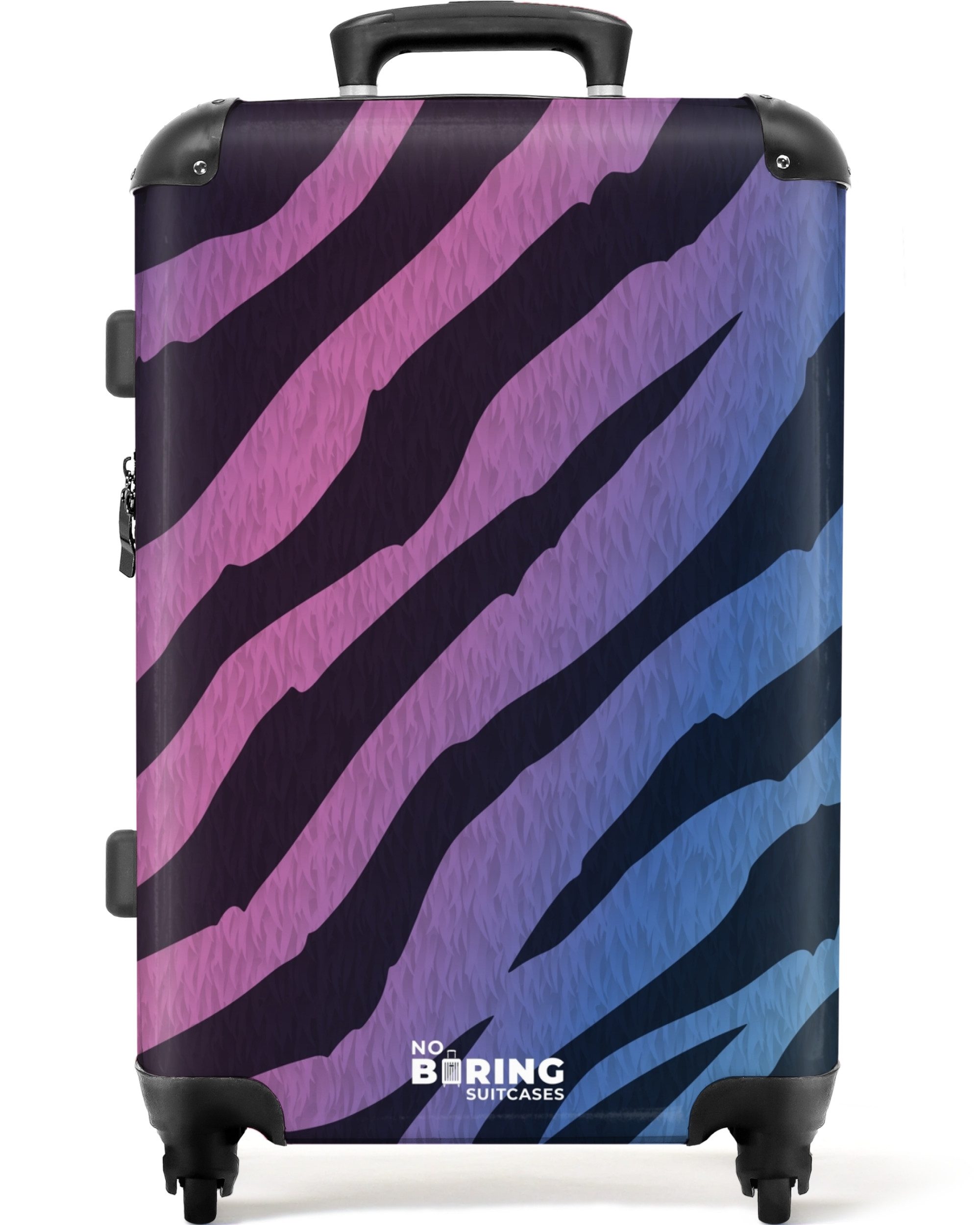 NoBoringSuitcases.com© Hartschalen-Trolley Bunter Zebradruck 67 cm günstig online kaufen