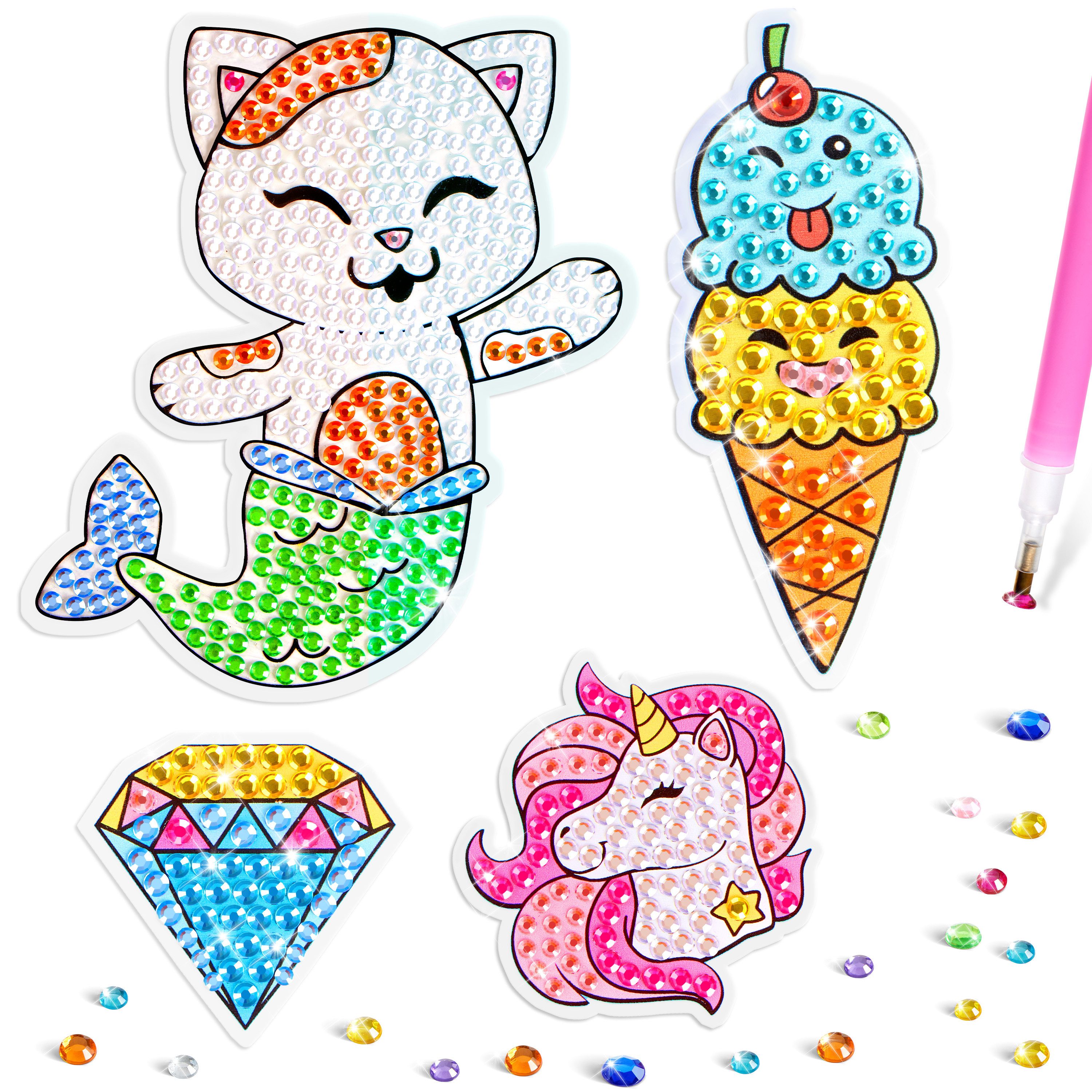 JOYIN Experimentierkasten JOYIN Gem Art, Diamant-Malerei-Set für Kinder mit großem 5D-Edelstein, (2800-tlg)