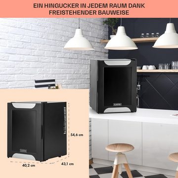 Klarstein Table Top Kühlschrank HEA-Happy-Hour-D 10030510A, 54 cm hoch, 40 cm breit, Hausbar Minikühlschrank ohne Gefrierfach Getränkekühlschrank klein