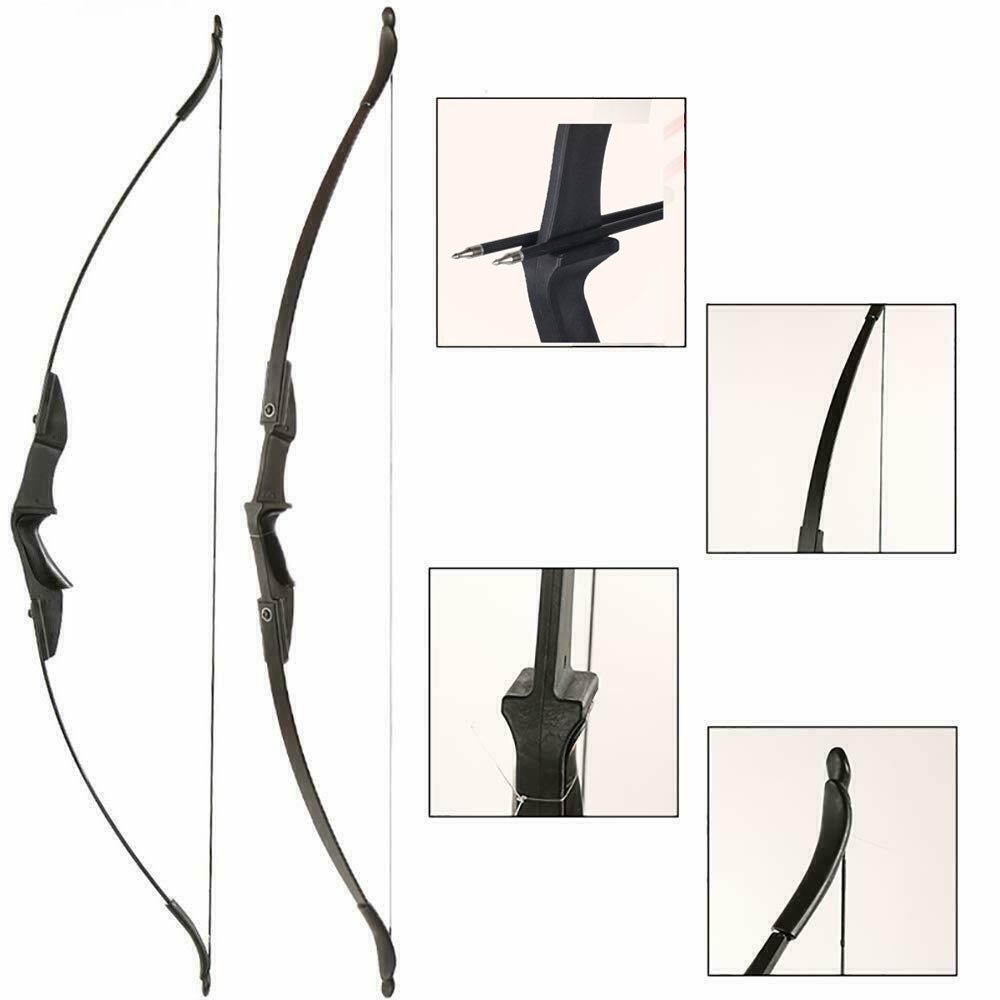 ibettertec Recurvebogen 53 Zoll, 40 lbs, takedown, Fiberglas Pfeile, für Rechts- & Linkshänder (Bogenschießen Jagd)