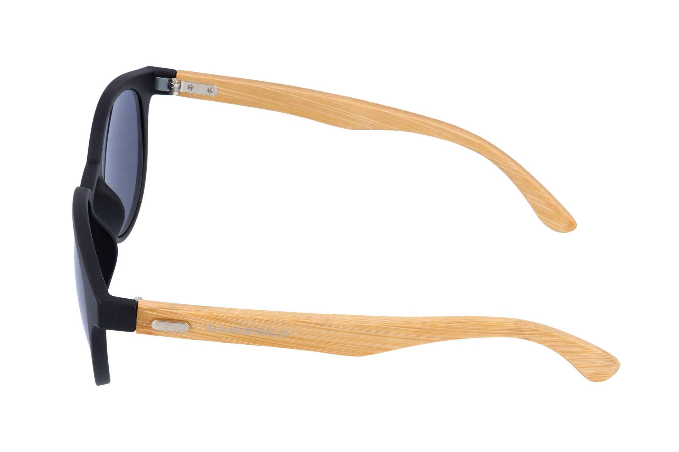 Gamswild Sonnenbrille UV400 GAMSSTYLE Modebrille Bambusholz, Bambusholzbügel Damen Herren Modell WM1228 in rot-braun, braun-getigert, pink-braun