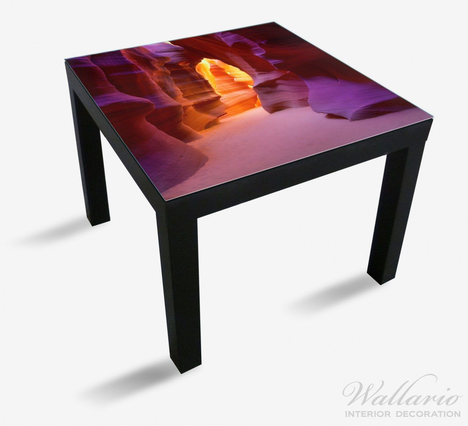 geeignet (1 für in violett Ikea USA Felsschlucht - Lack St), Tischplatte Tisch und orange Wallario Arizona