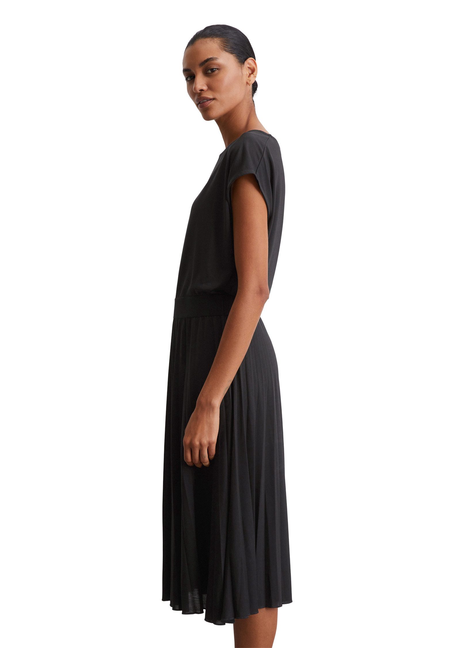 Marc O'Polo Jerseykleid und plissiertem Rock günstig online kaufen