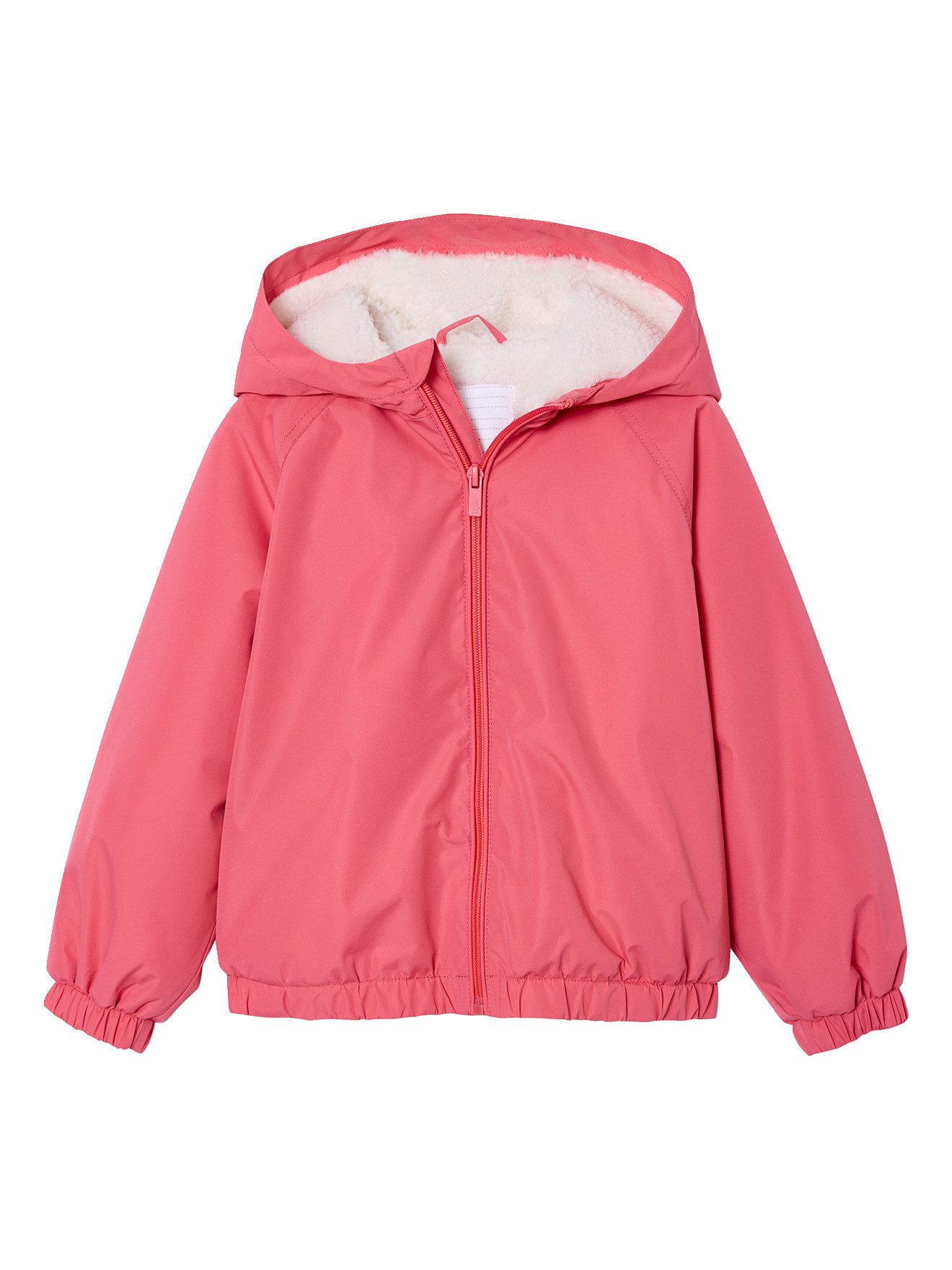 Regenjacke Jacke Mädchen mit Teddyfleece-Futter