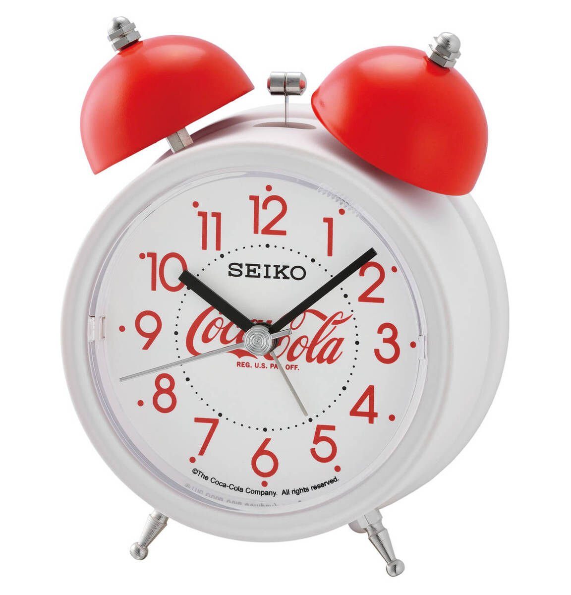 Seiko Quarzwecker Seiko Wecker Kunststoff analog Weiss/Rot CocaCola QHK905W günstig online kaufen