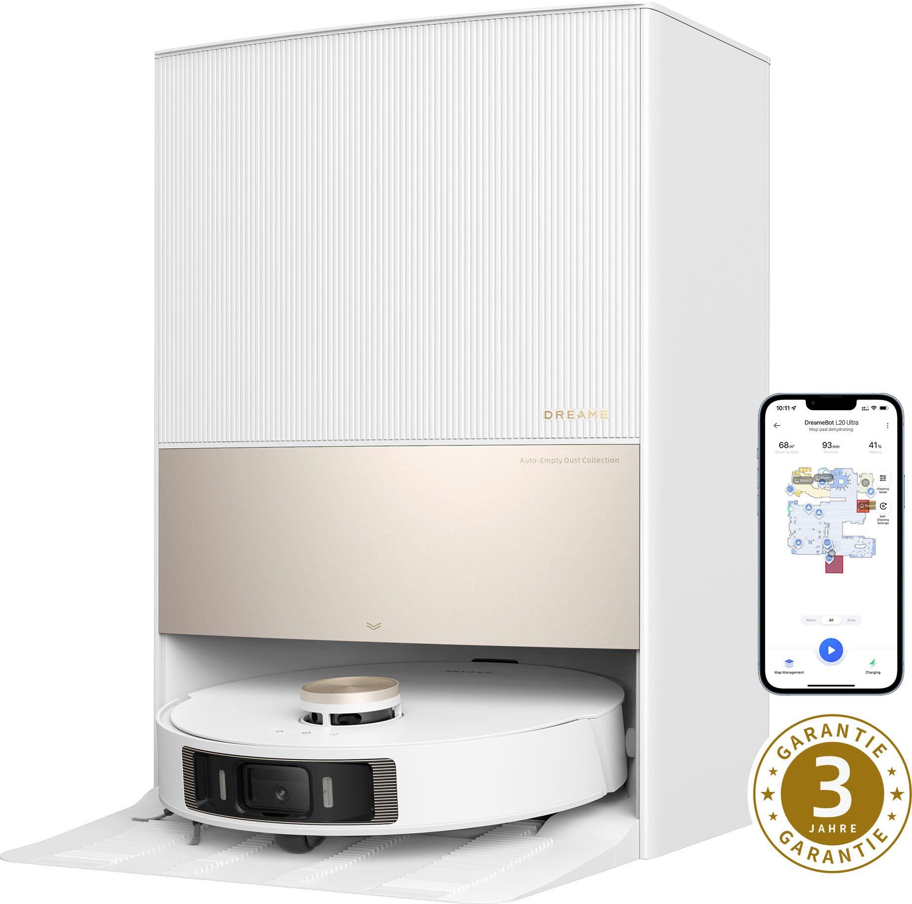 Dreame Nass-Trocken-Saugroboter L20 Ultra / RLX41CE mit Wischfunktion