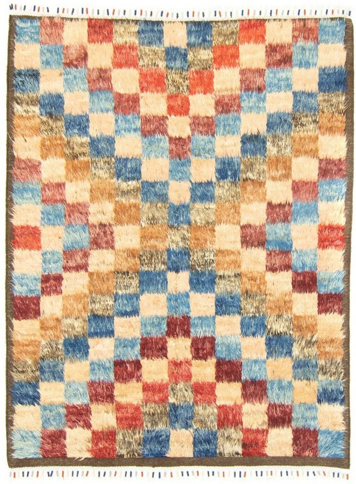 Wollteppich »Berber Teppich handgeknüpft mehrfarbig«, morgenland, rechteckig, Höhe 18 mm, handgeknüpft-HomeTrends