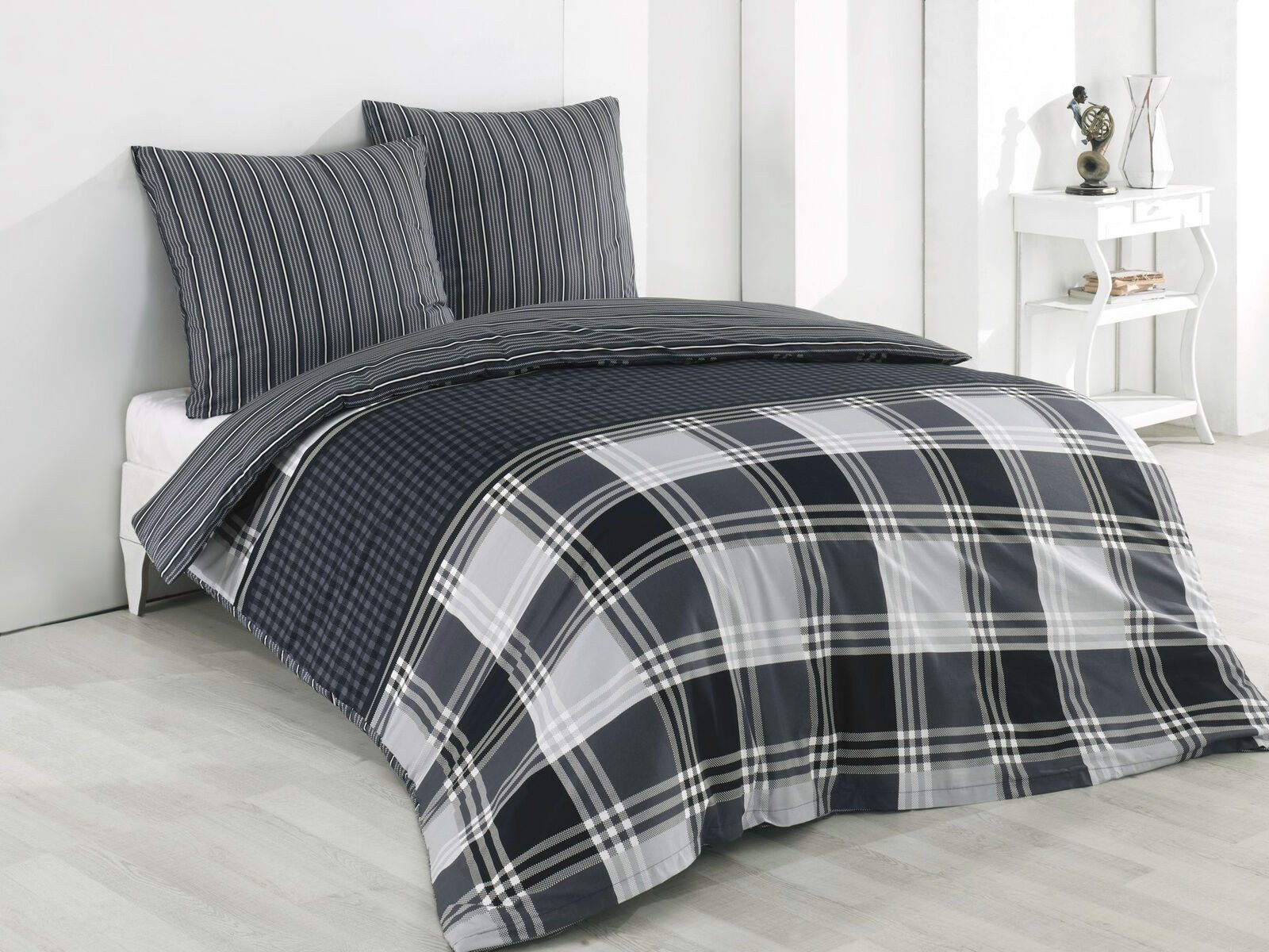 Visaggio Bettwäsche 100% Baumwolle Bettbezug Set günstig online kaufen