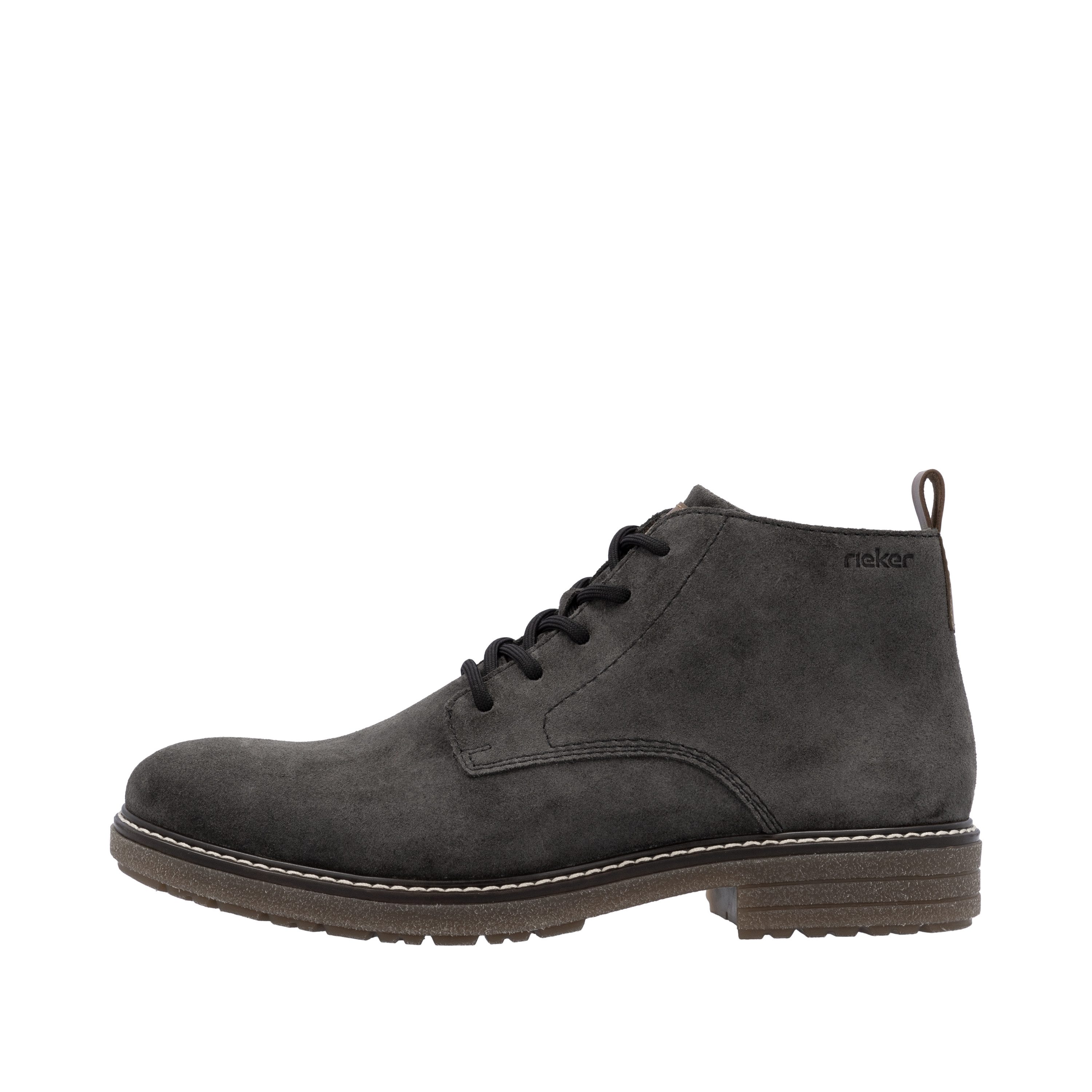 Rieker Schnürstiefelette Schnürboots, Workerboots, Profilsohle, mit Anziehlasche