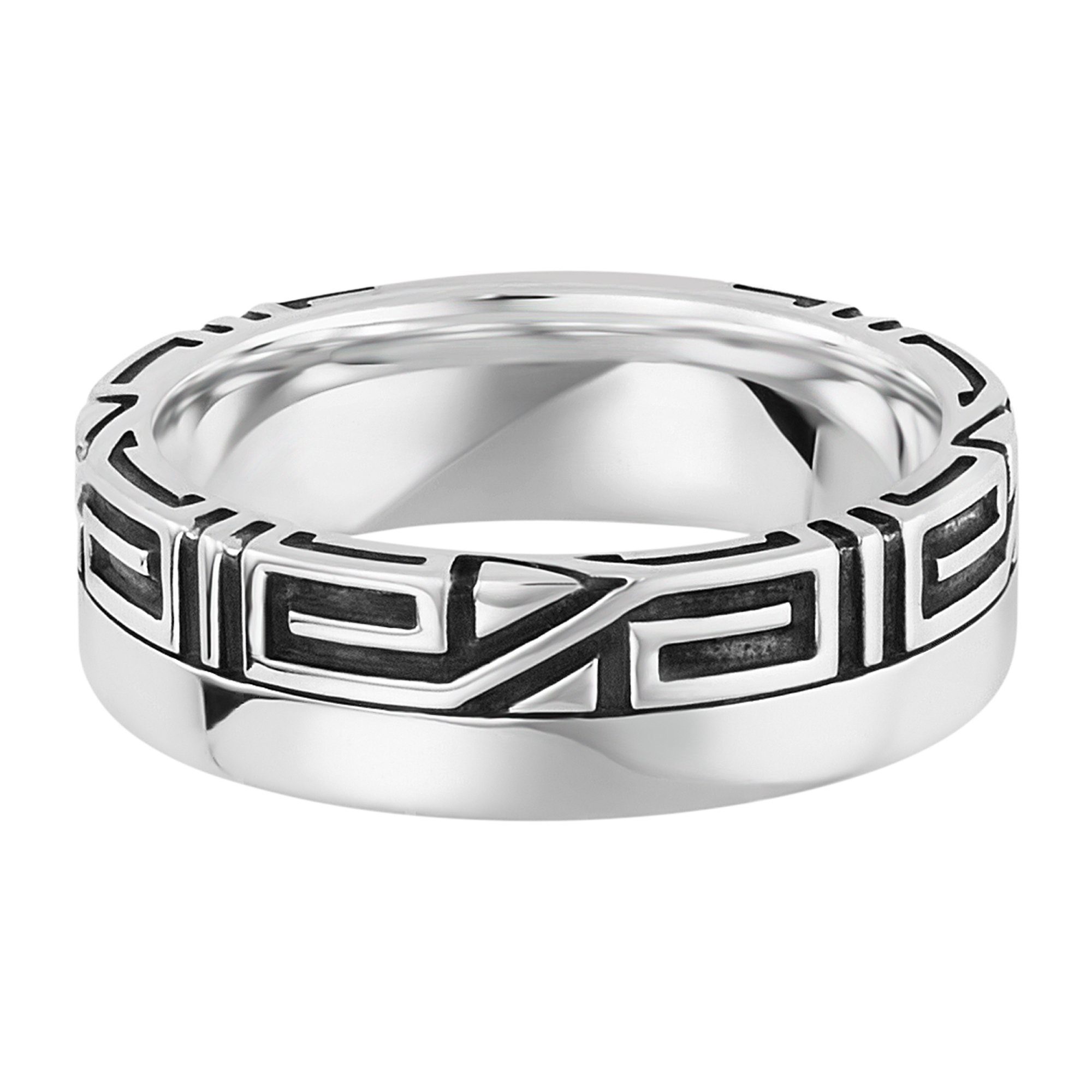 Fingerring 925/- Sterling Silber rhodiniert Ornament