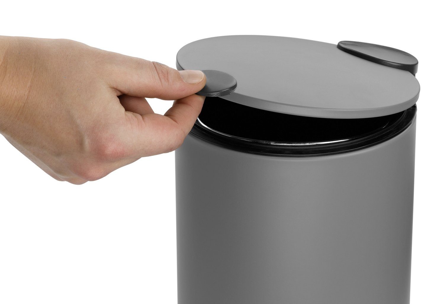kela Kosmetikeimer MATS, Kosmetikeimer, Metall, Grau, 3 Liter