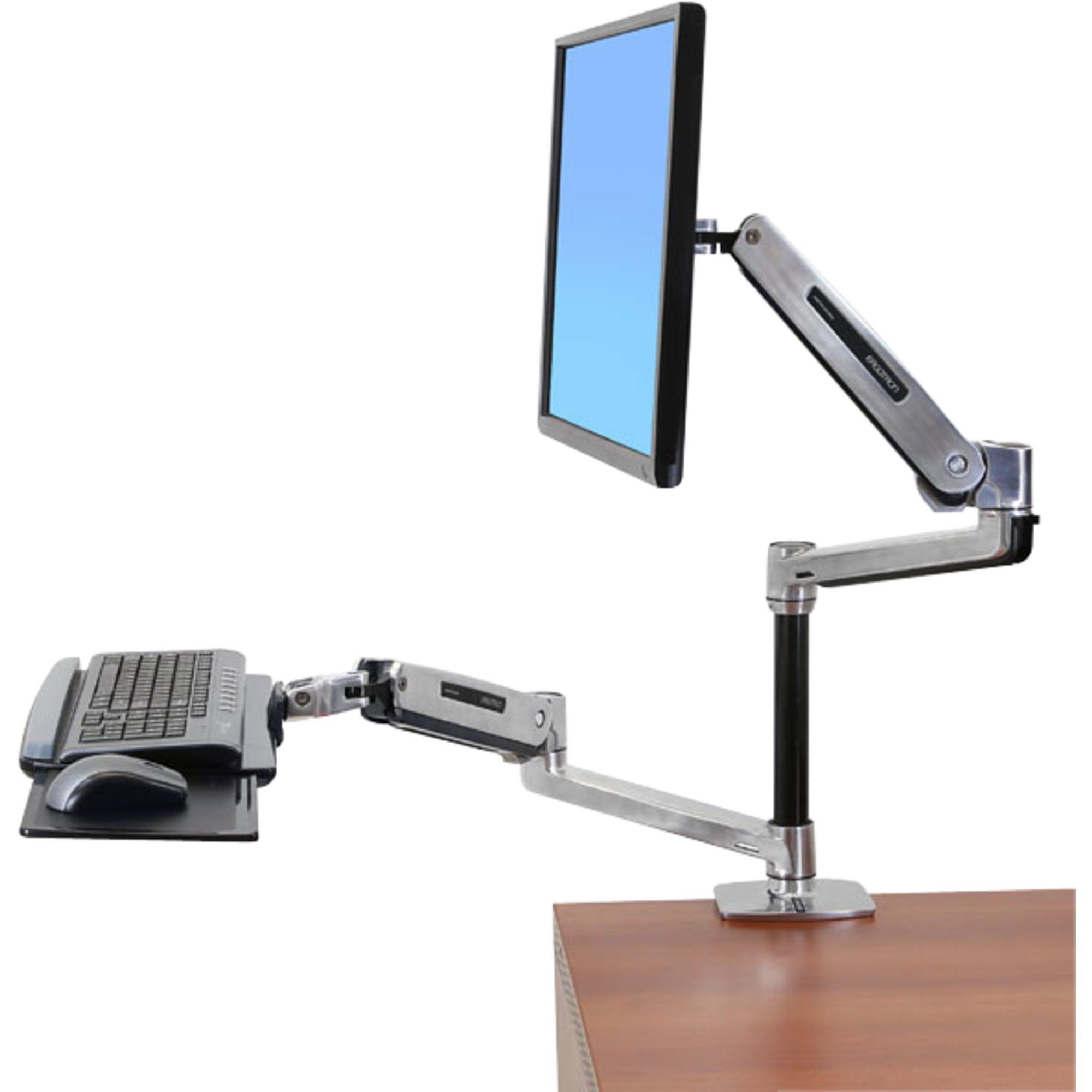 Ergotron Wandhalterung Ergotron LX HD Sitz-Steh-Tischmontage-LCD-Arm