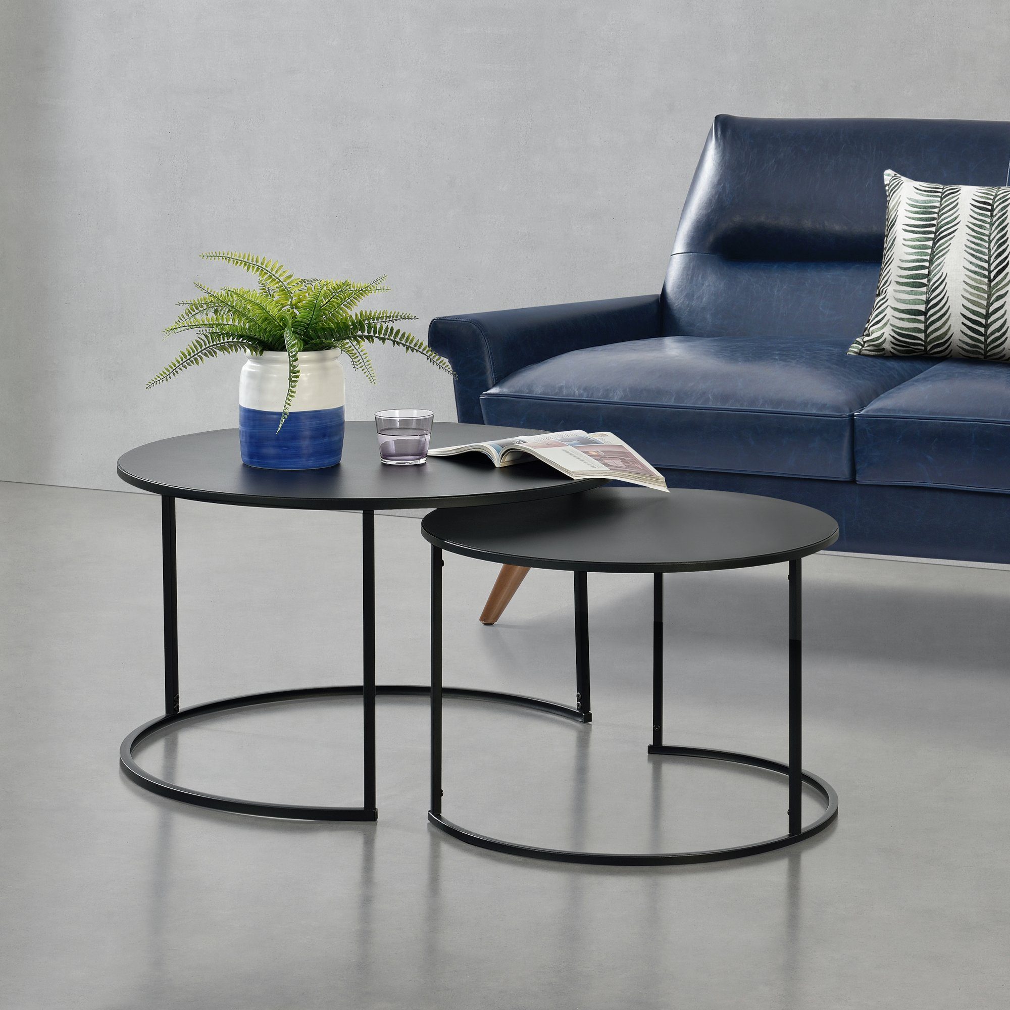 en.casa Couchtisch (2er-Set), »Korenica« Couchtischset Beistelltisch im 2er günstig online kaufen