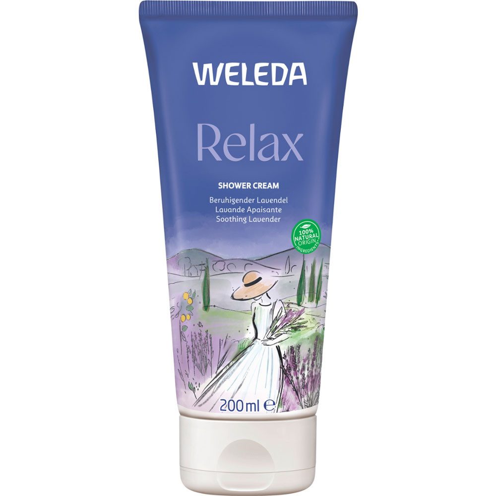 WELEDA Duschpflege Relax Shower Cream Lavendel, 200 ml