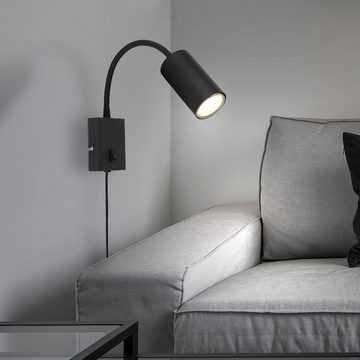 etc-shop Wandleuchte, Leuchtmittel nicht inklusive, Wandleuchte Schlafzimmerlampe Schreibtischleuchte mit