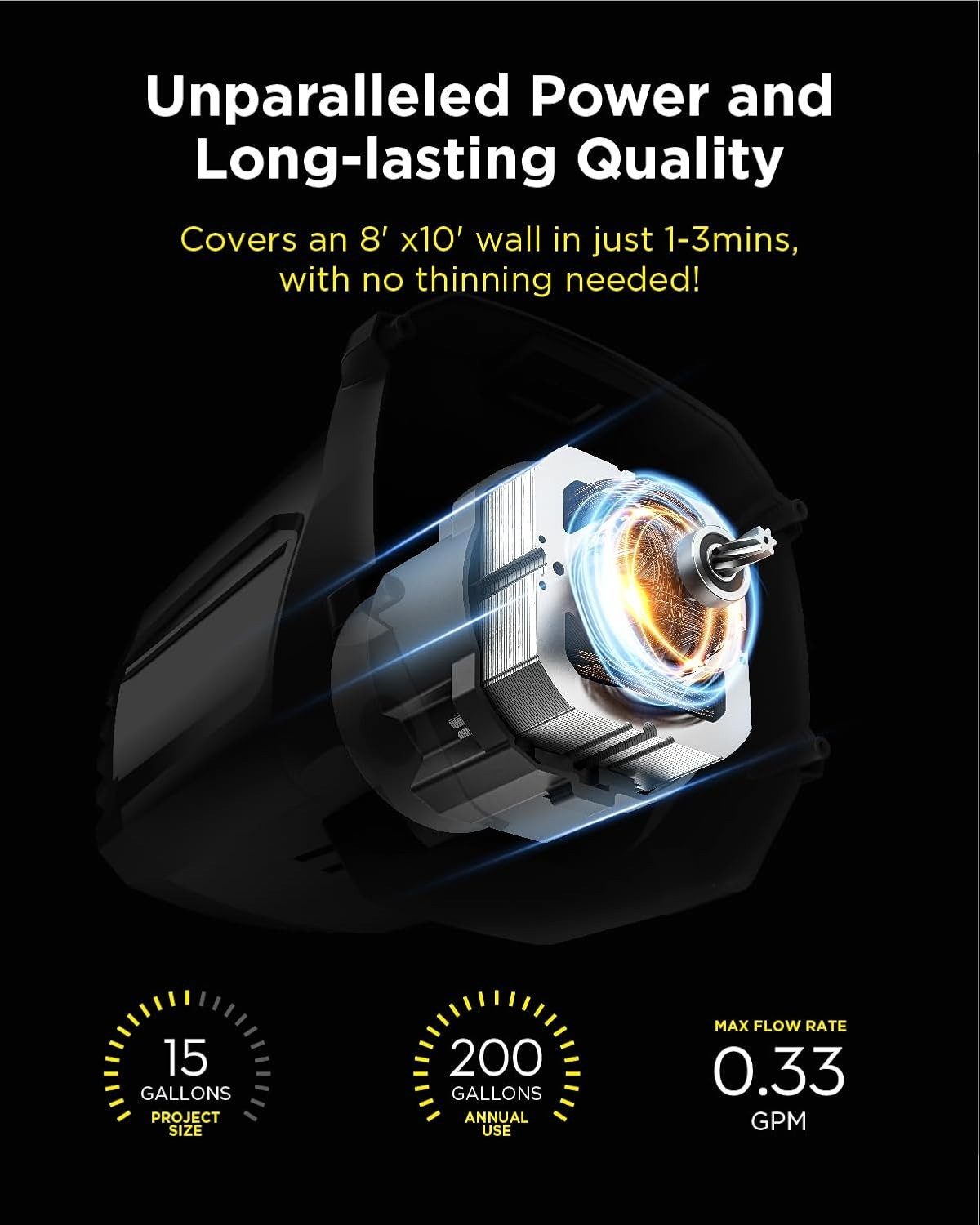 InoKraft Farbsprühgerät InoKraft M1/M3 Airless Farbspritzgerät, verdünnungsfrei, inkl. Zubehör, Verdünnungsfreies Sprühen, geringes Overspray