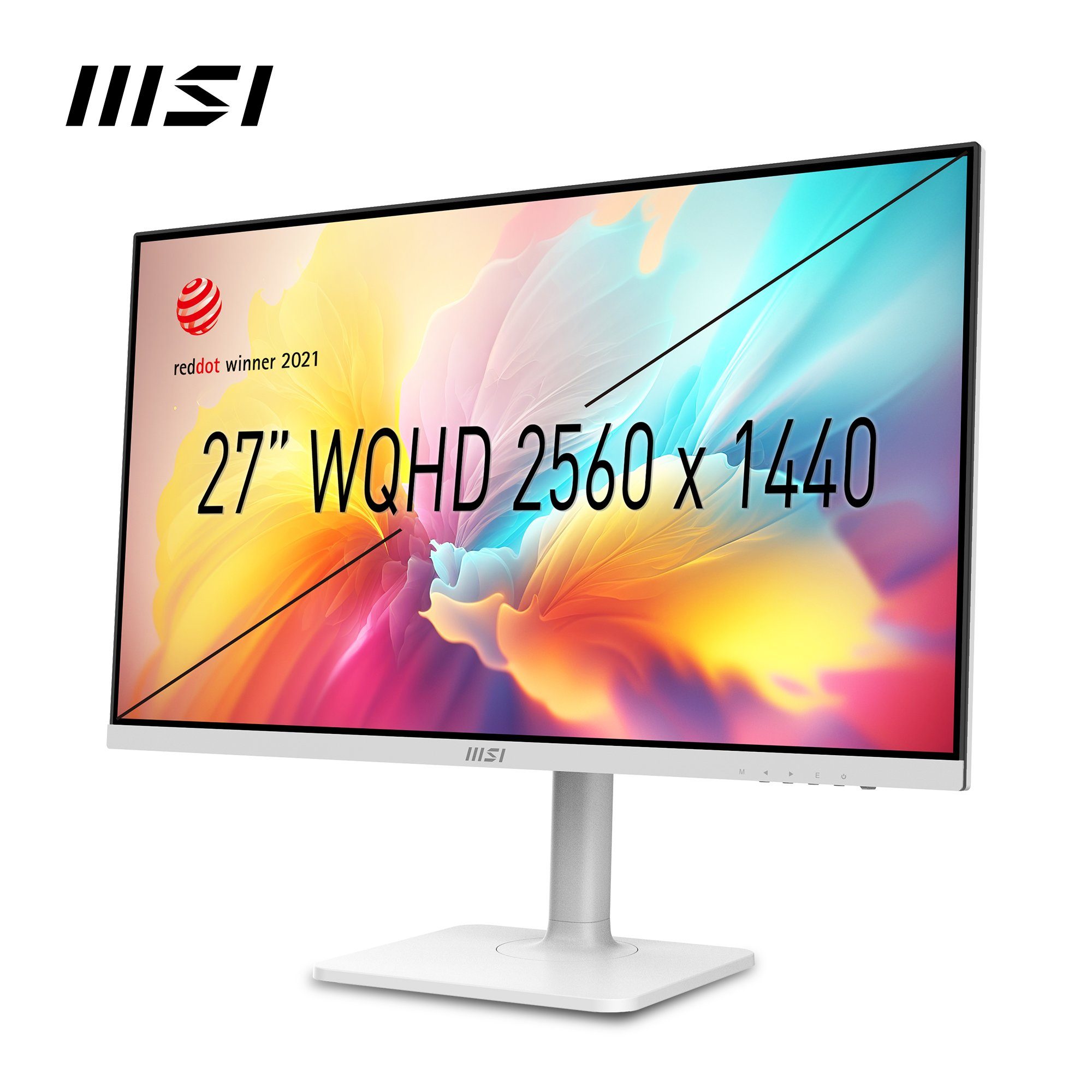 MSI Modern MD272QXP LED-Monitor (69 cm/27 ", 2560 x 1440 px, WQHD, 1 ms Reaktionszeit, 100 Hz, IPS-LED, höhenverstellbar, 3 Jahre Herstellergarantie, USB-C)