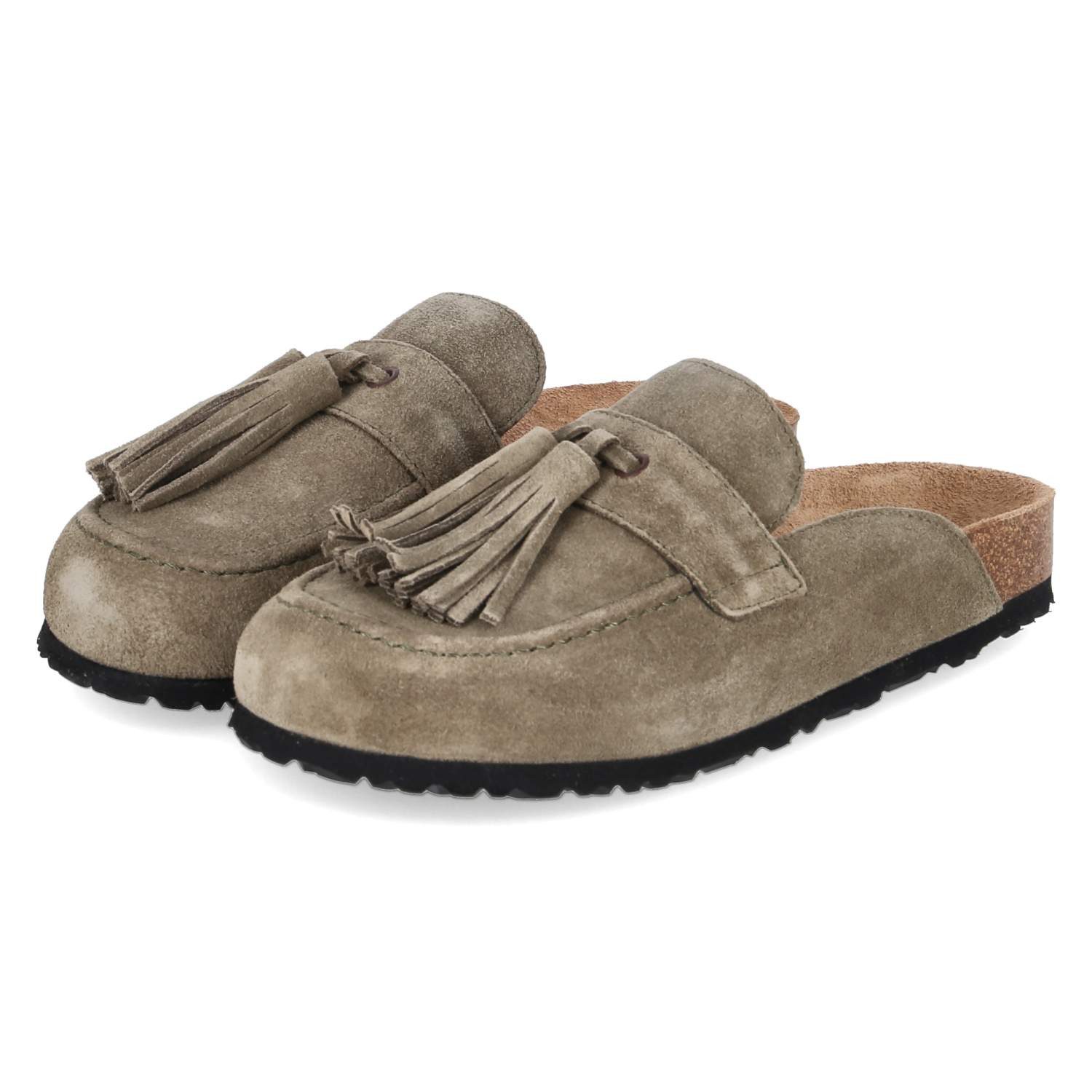 Tamaris Tamaris 1-27603-46-722 Damen Rauleder green Clog