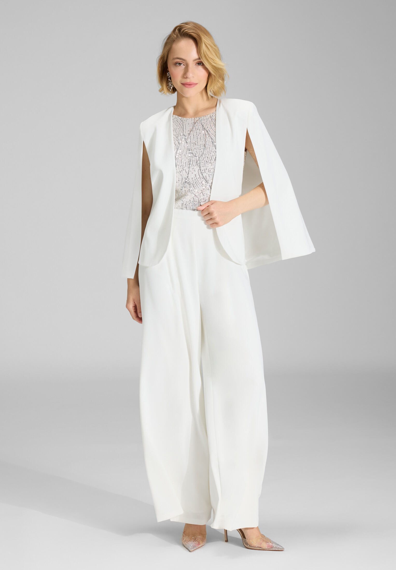 SWING Jackenblazer - Cape Blazer aus Webware