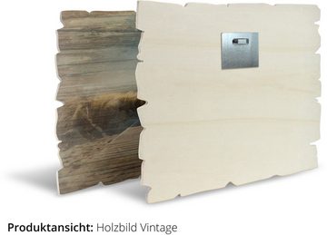 Artland Holzbild bunte Weltkarte, Land- & Weltkarten (1 St)
