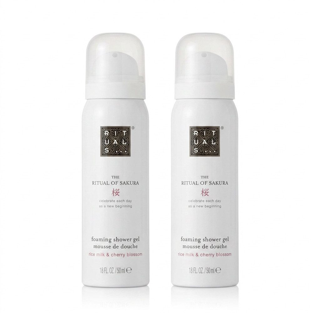 Rituals Duschgel Rituals The Ritual of Sakura Duschschaum 2er Set, Praktisches 2er Set für verwöhnende Duschmomente