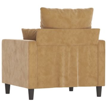 vidaXL Sofa Sessel Braun 60 cm Samt