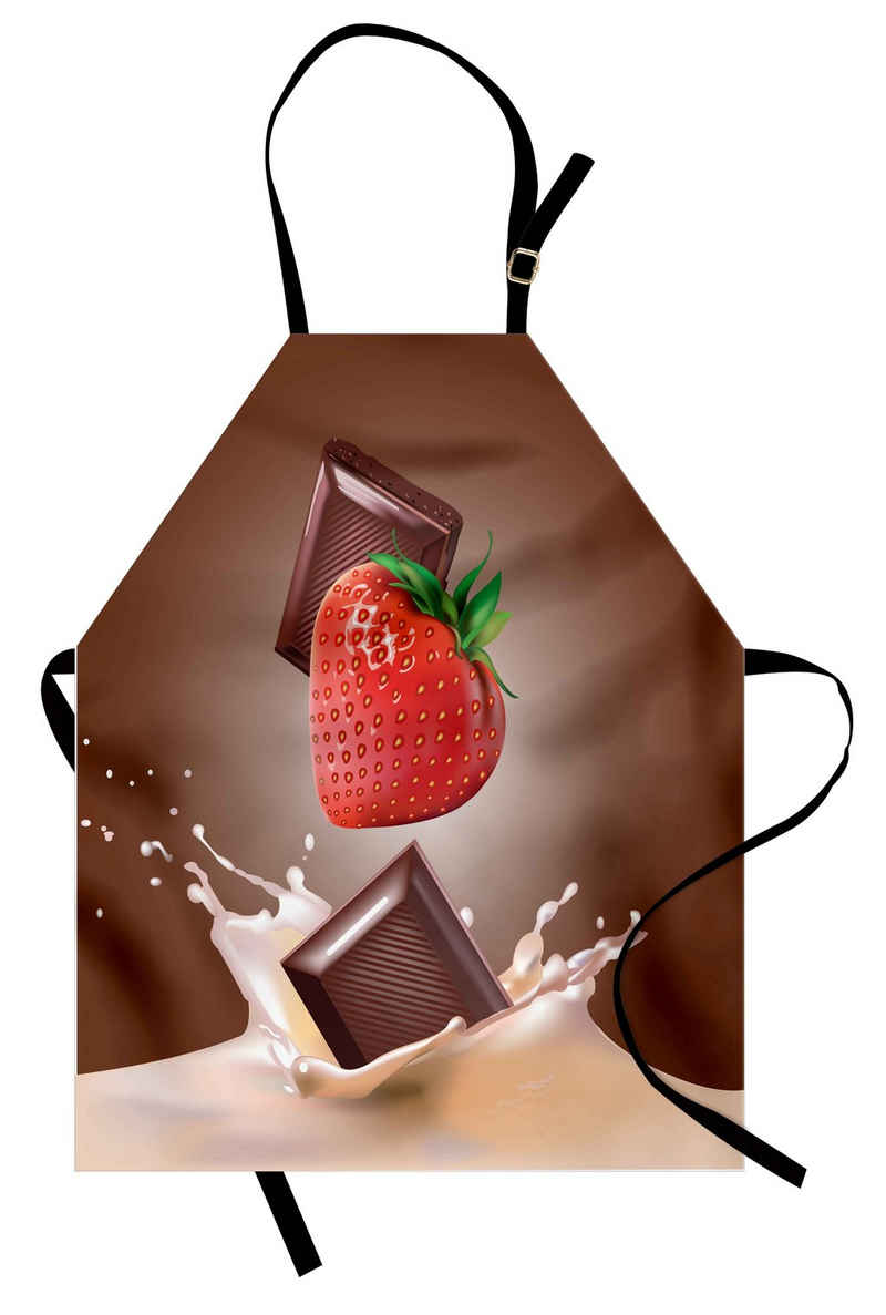 Abakuhaus Kochschürze Höhenverstellbar Klare Farben ohne verblassen, Obst Erdbeerschokolade