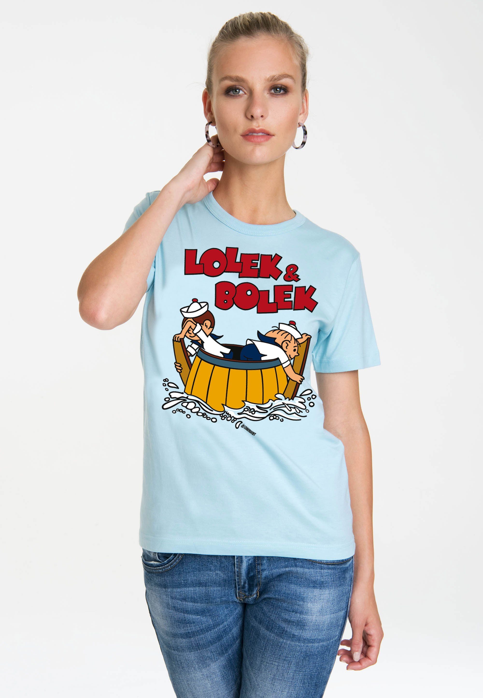 LOGOSHIRT T-Shirt Lolek & Bolek – Auf hoher See mit trendigem Comic-Print