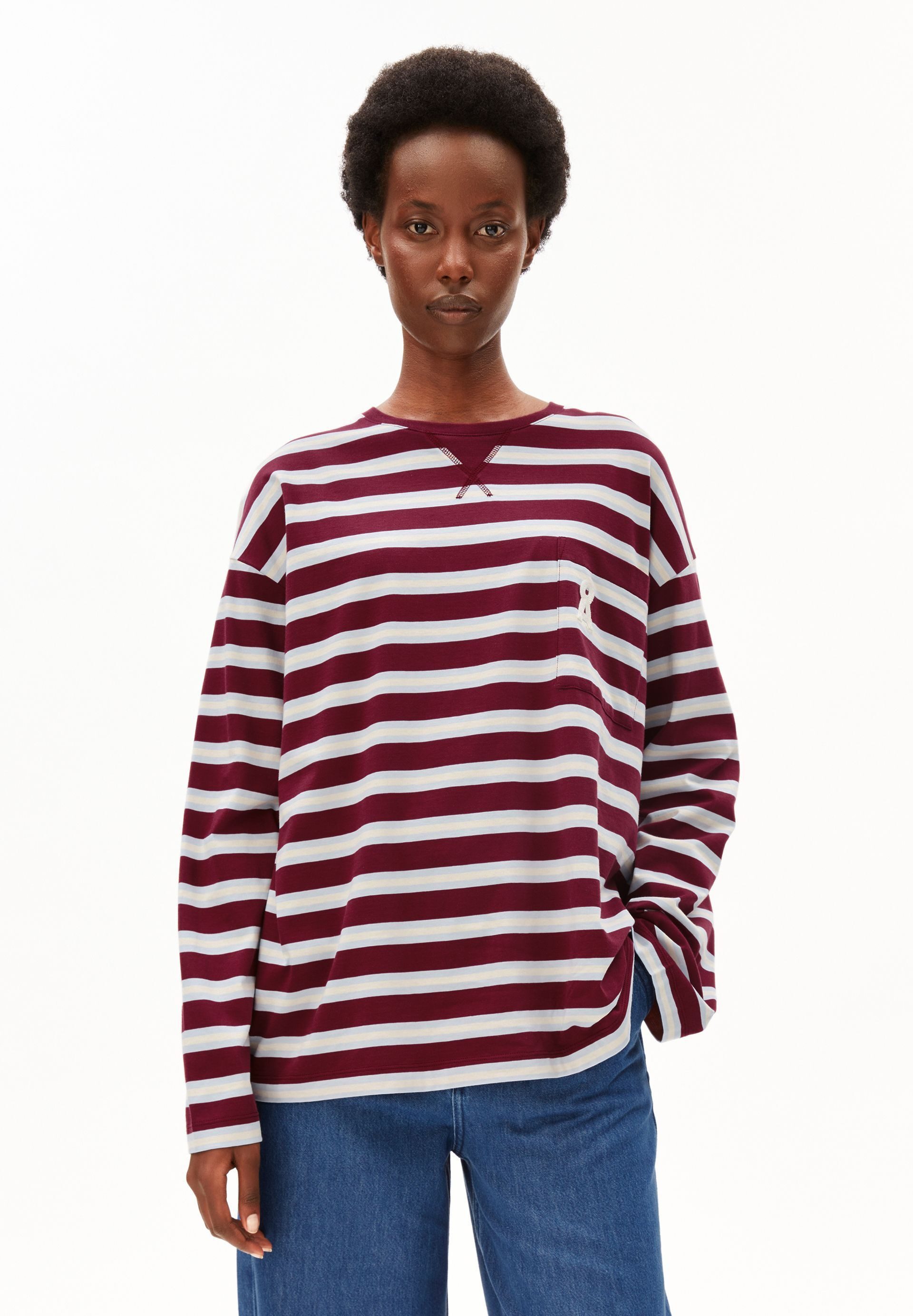 Armedangels Longsleeve ICONIC Å FIETAA STRIPE Oversized Fit
