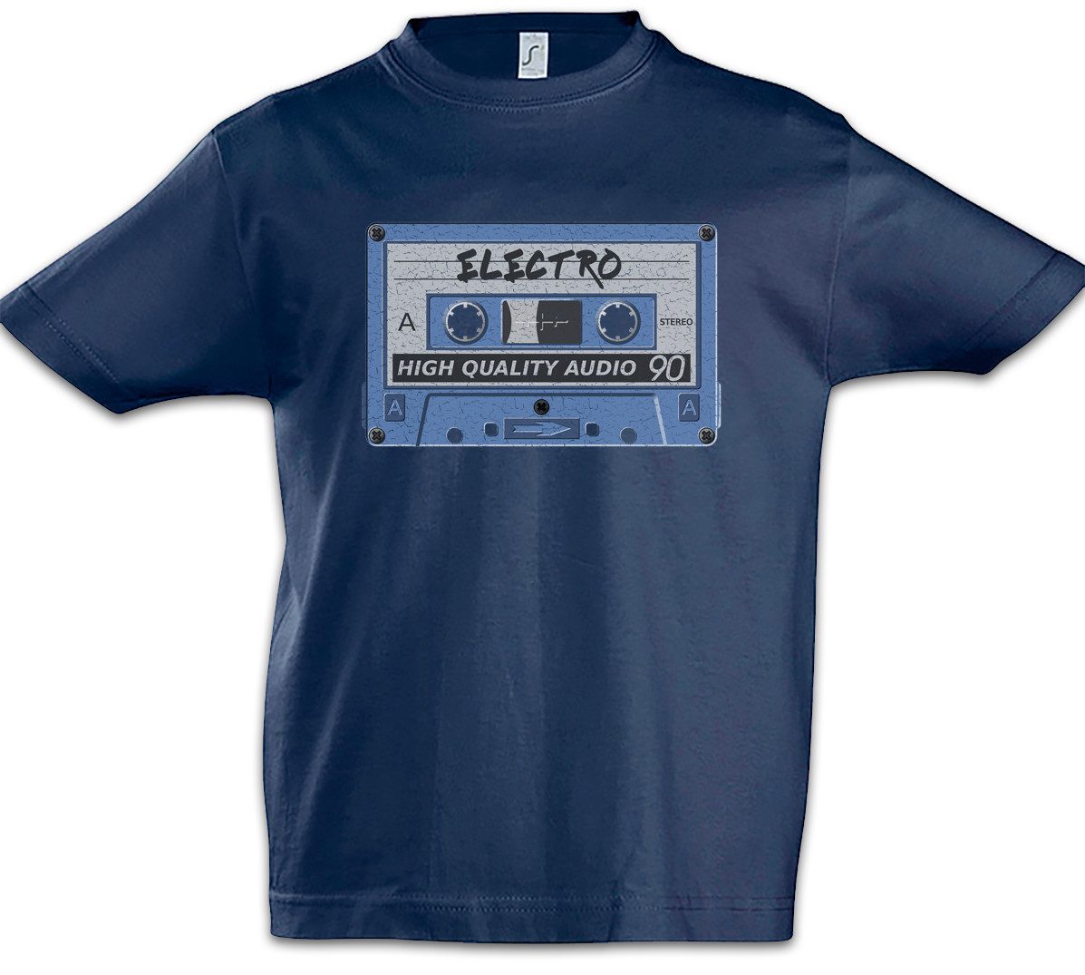 Print-Shirt Tape Electro Kinder T-Shirt Kassette Cassette Mixtape Techno Electro