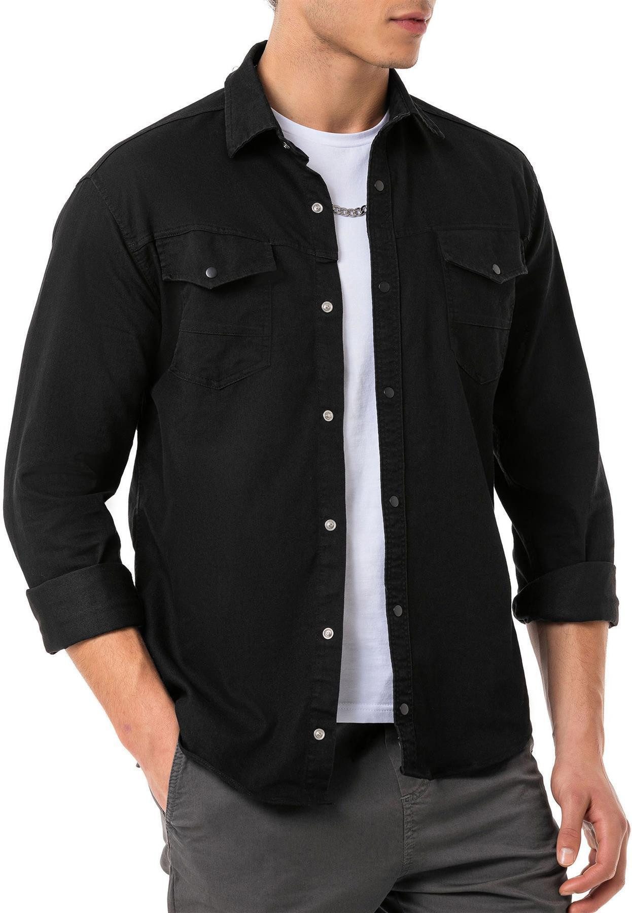 RedBridge Jeanshemd Premium Denim Hemd mit günstig online kaufen