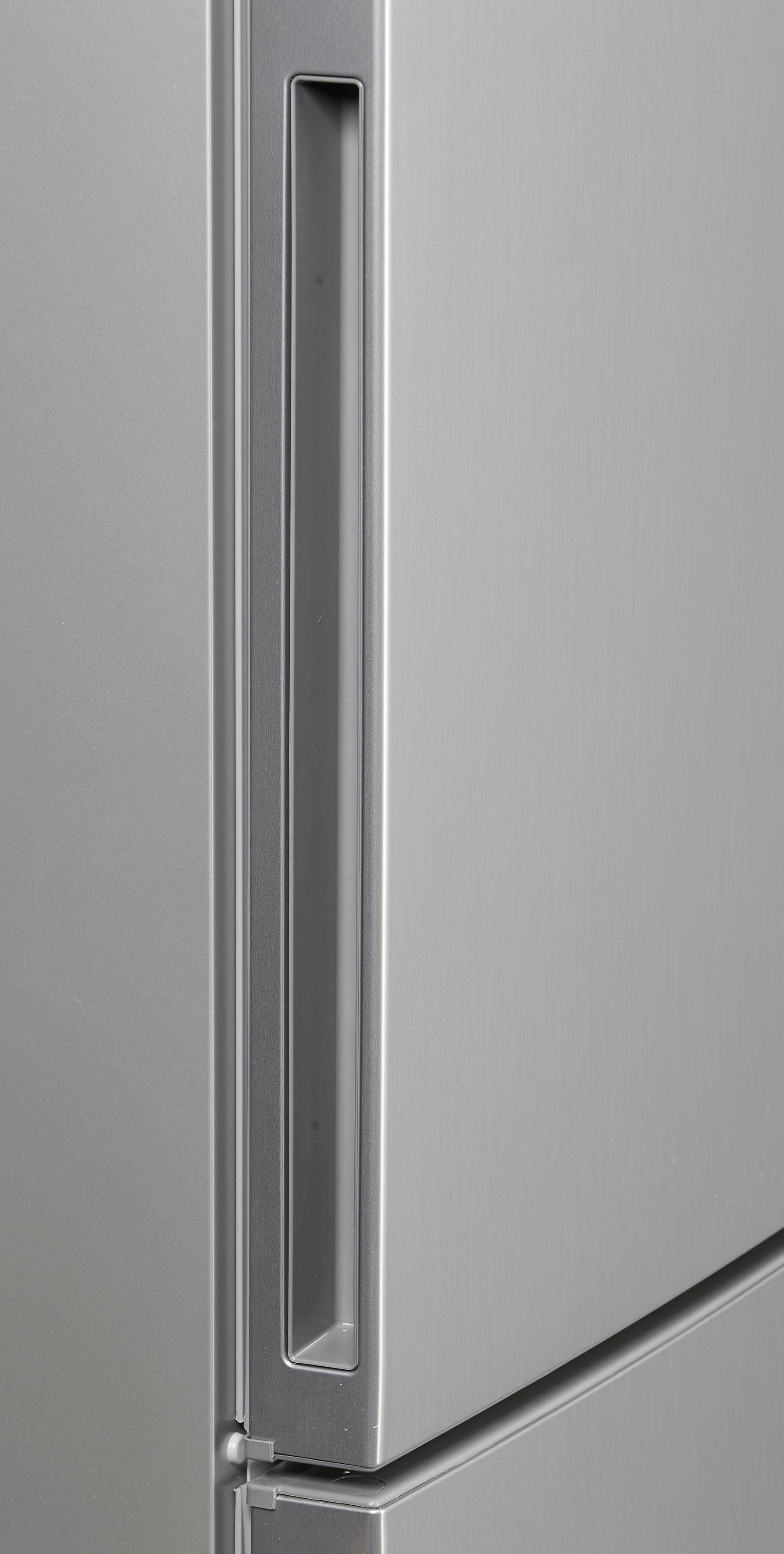 hoch, 60 cm cm mit Anti-Fingerprint Edelstahl Kühl-/Gefrierkombination BOSCH 186 KGE36AICA, breit