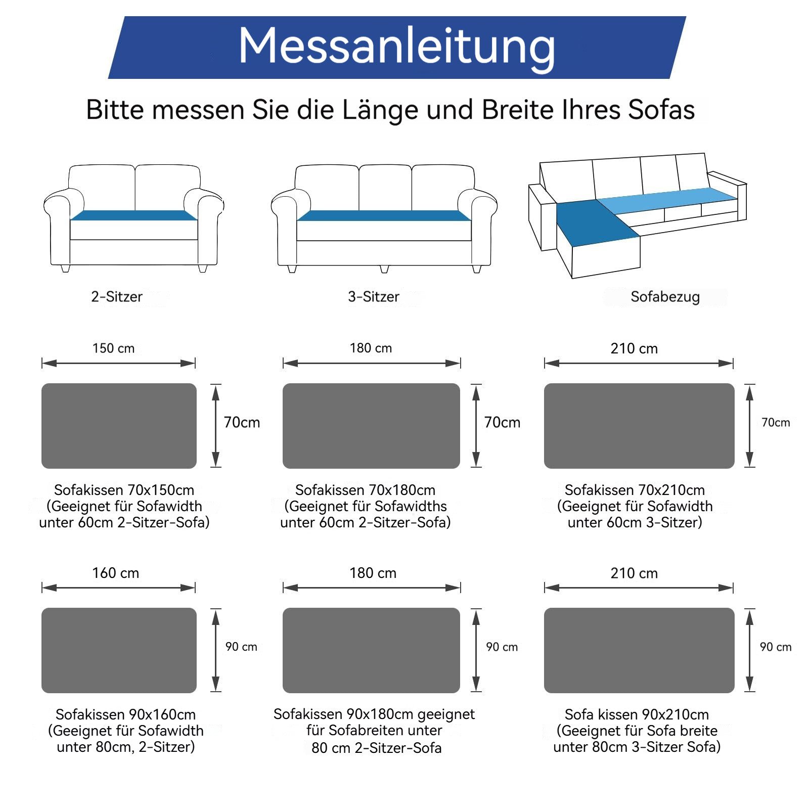 Minicloss Sofaschoner Weiche Flanell Sofa überzug Waschbar - Neue Sitzkissenbezüge, rutschfeste Sofabezug – Bild 4 von 5