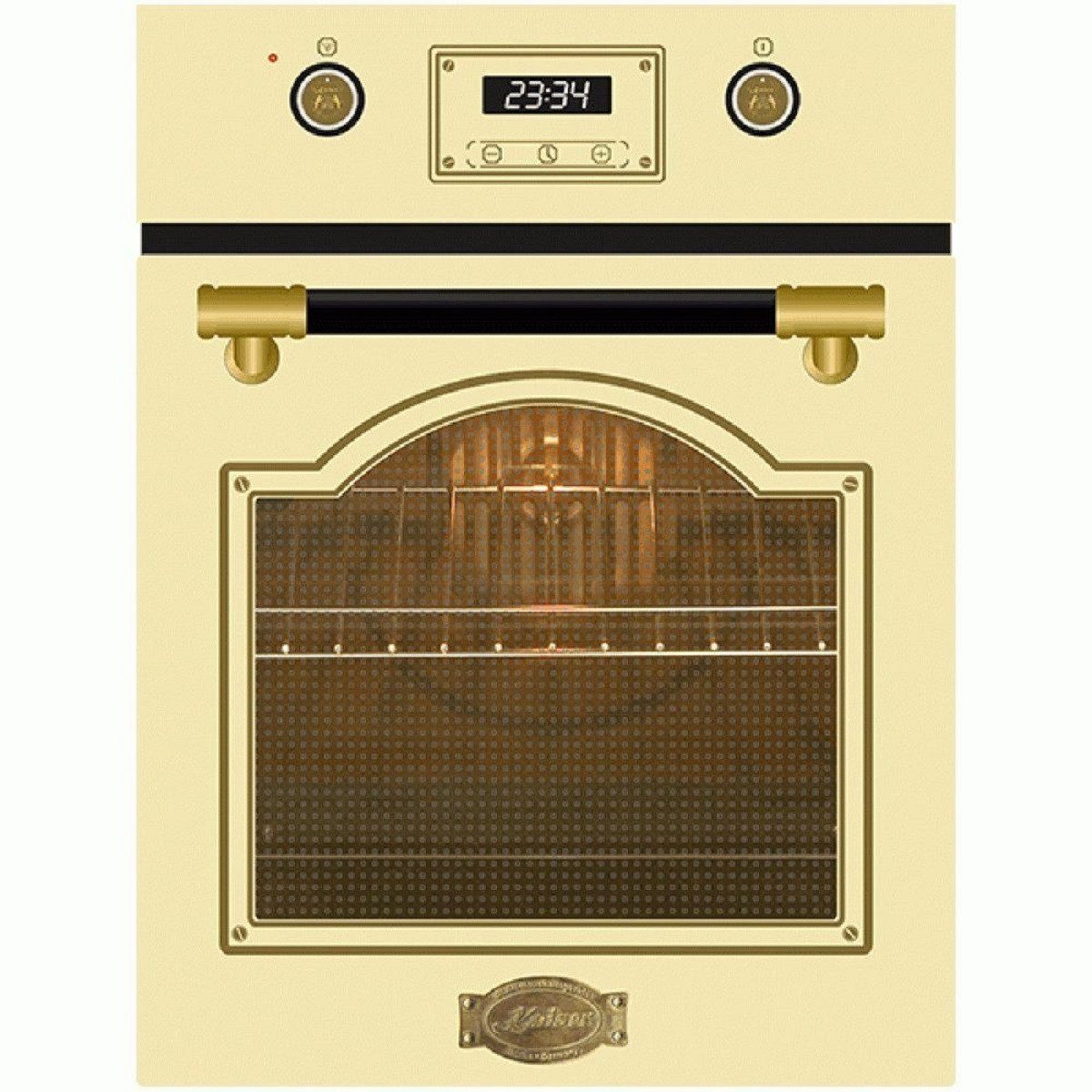 Kaiser Küchengeräte Backofen-Set Herd Set Autark Retro Backofen Einbaubackofen 45 cm, Autark, 50 L+Induktionskochfeld 45 cm EH 4796 ElfAD+KCT 4795 FI ElfAD, mit 1-fach-Teleskopauszug