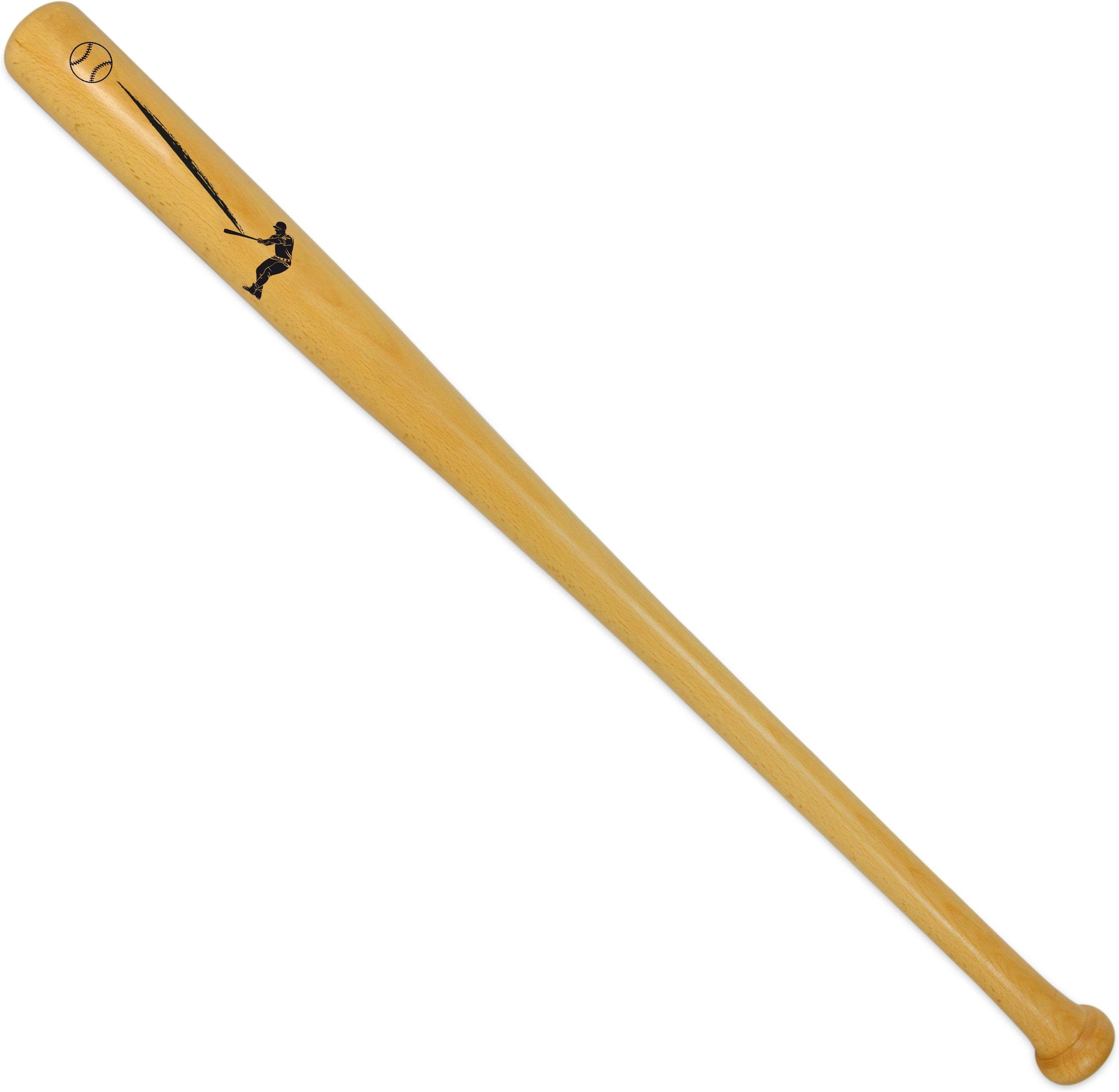 normani Baseballschläger Holz Baseballschläger 32 Lumber, Eschenholz, 32 ", Holzbaseballschläger mit Knauf am Griffende