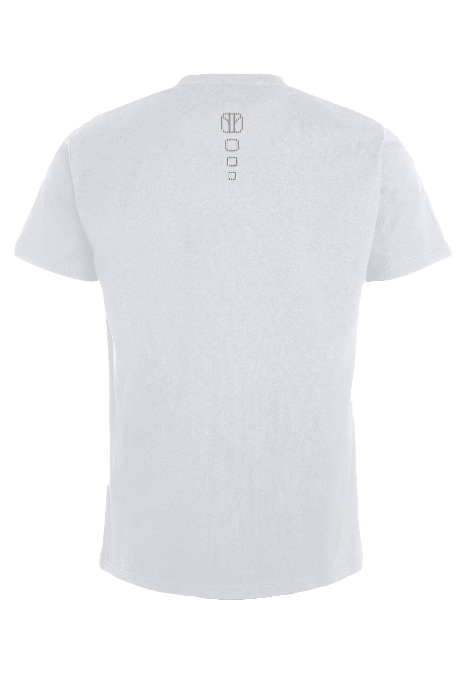 T-Shirt Be Must white Elkline V-Ausschnitt