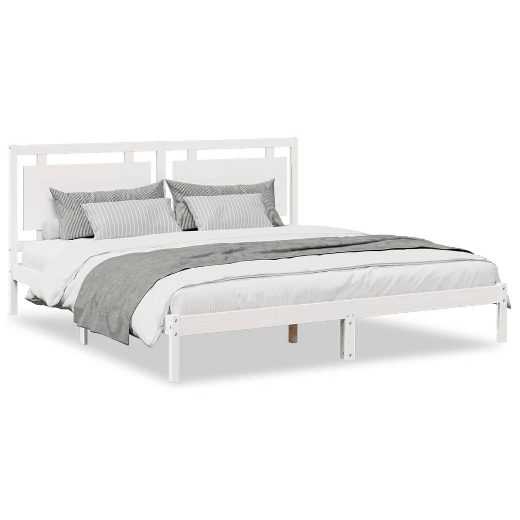 vidaXL Bett Massivholzbett Extra Lang ohne günstig online kaufen