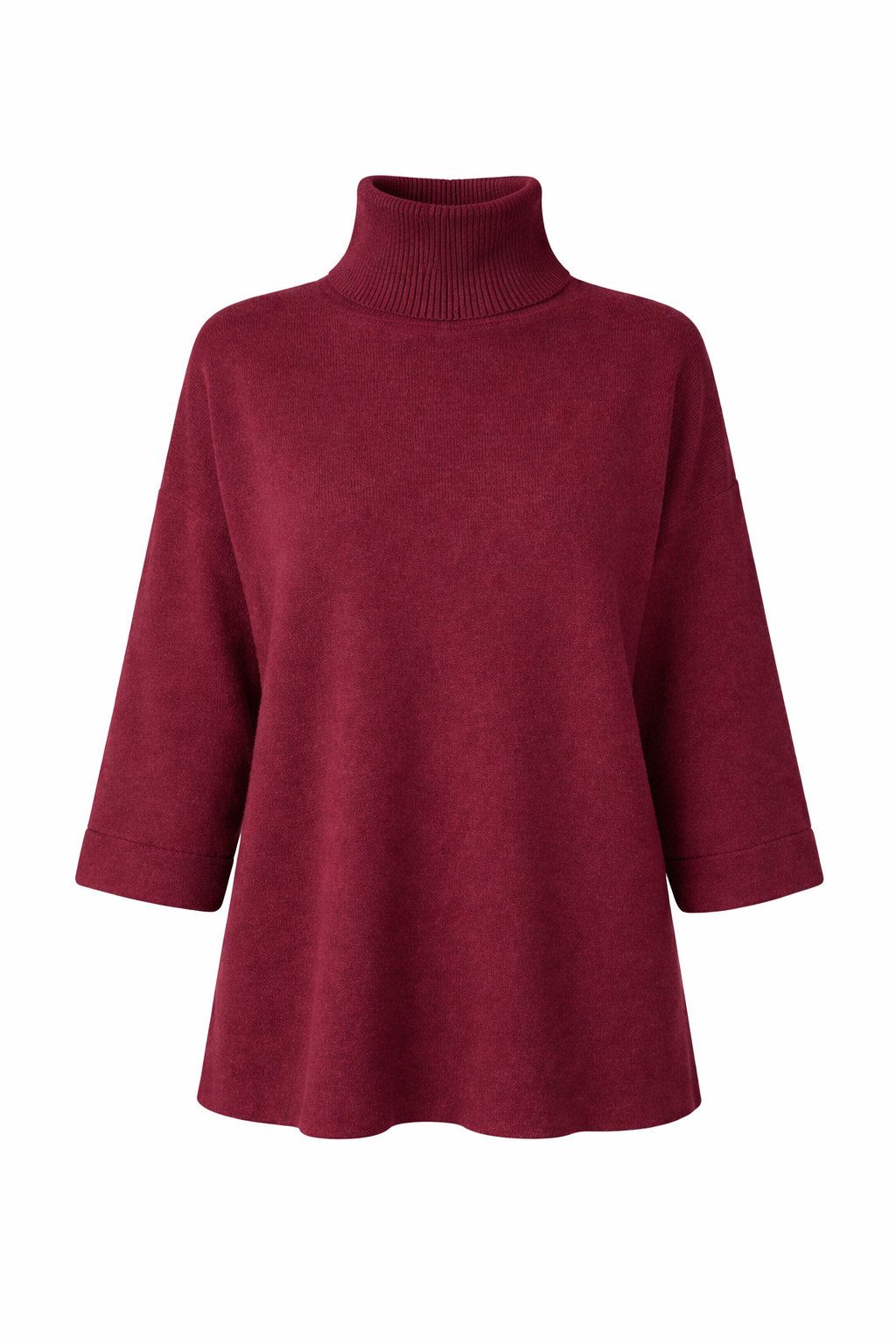 ITALY VIBES Rollkragenpullover - Pullover - 3/4-Arm Strickpullover mit Schlitz am Rücken für Damen ONE SIZE / passend für Größe S - L