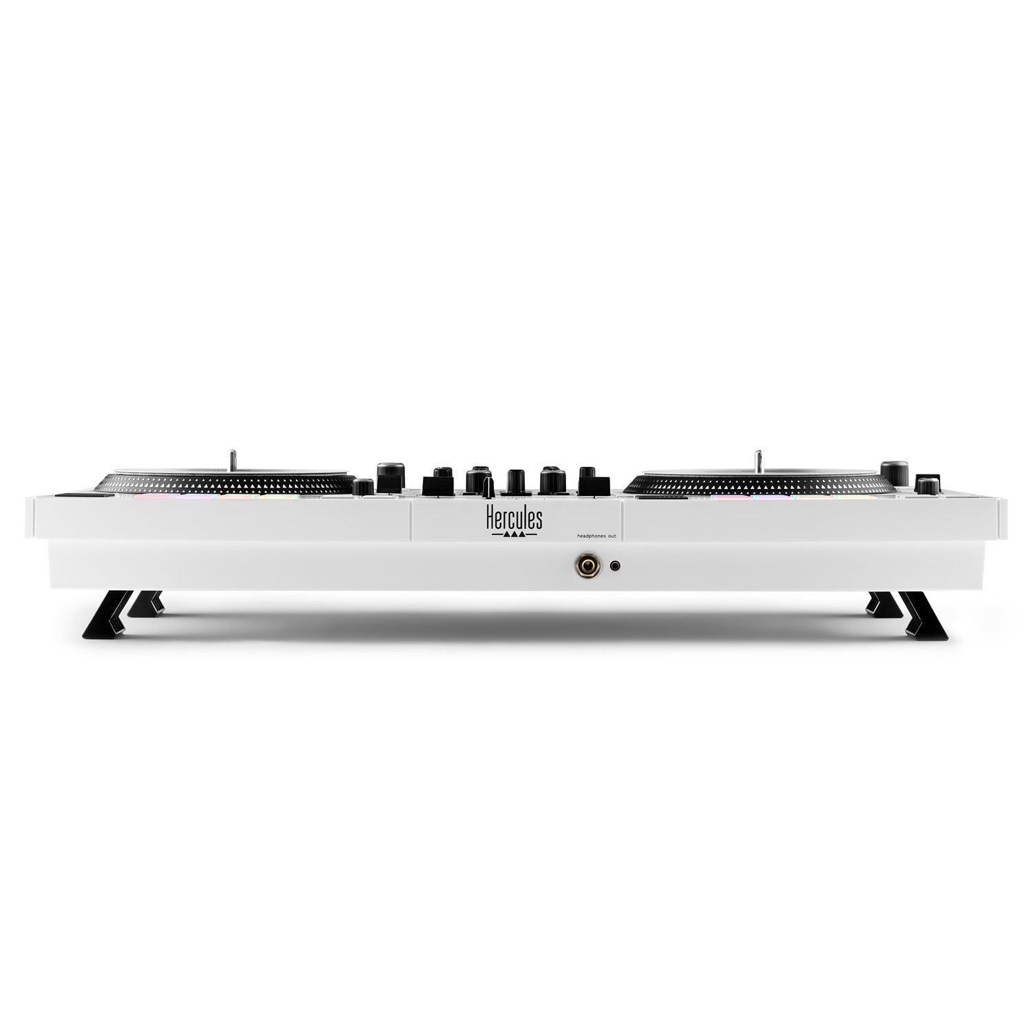 HERCULES DJ Controller Hercules DJ Controller Inpulse T-7 Weiss, (DJ-Controller mit 2 motorbetriebenen Decks), DJ Controller