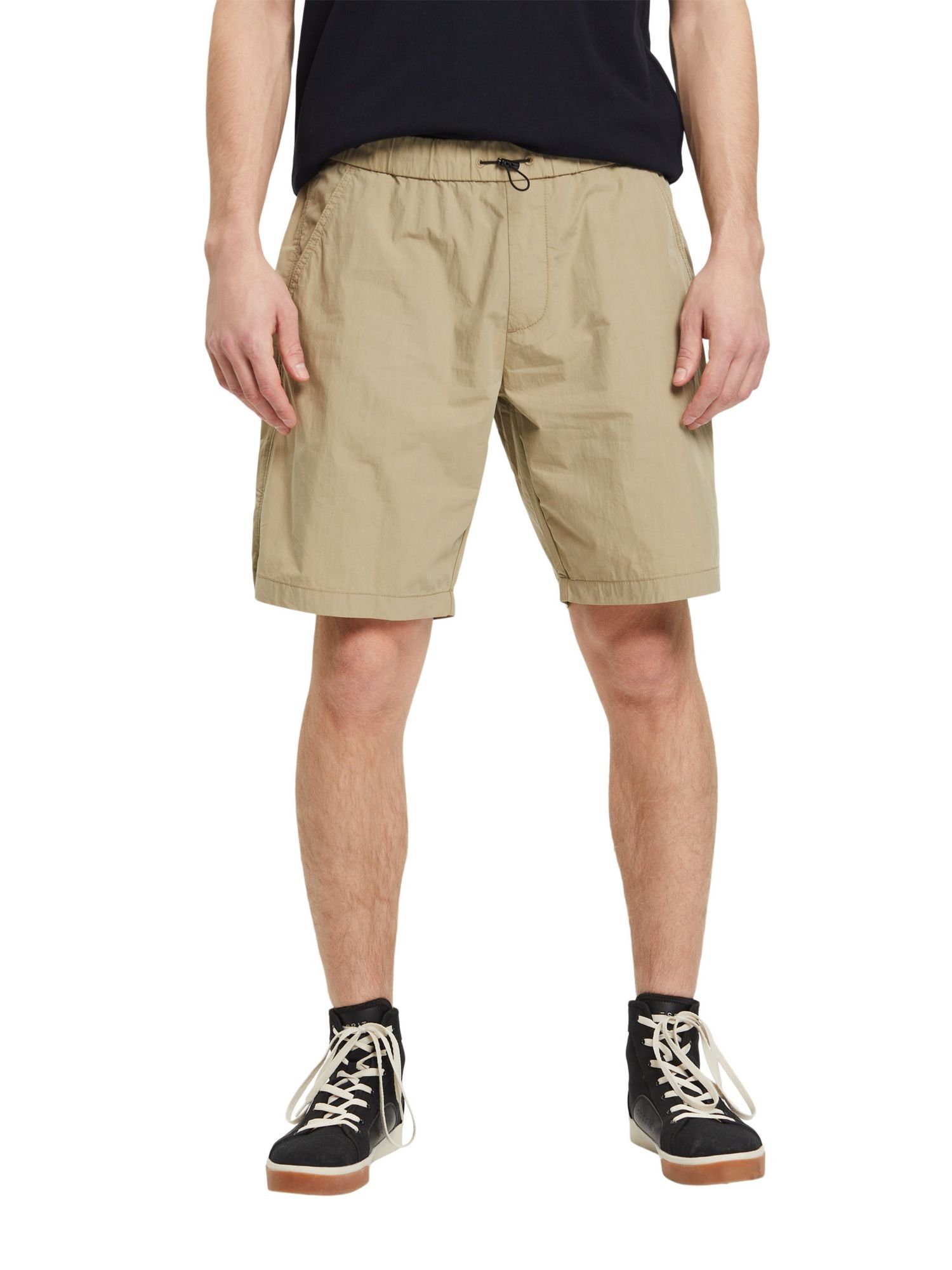 Leichte Shorts Esprit Shorts Washed-Look by im edc (1-tlg) BEIGE