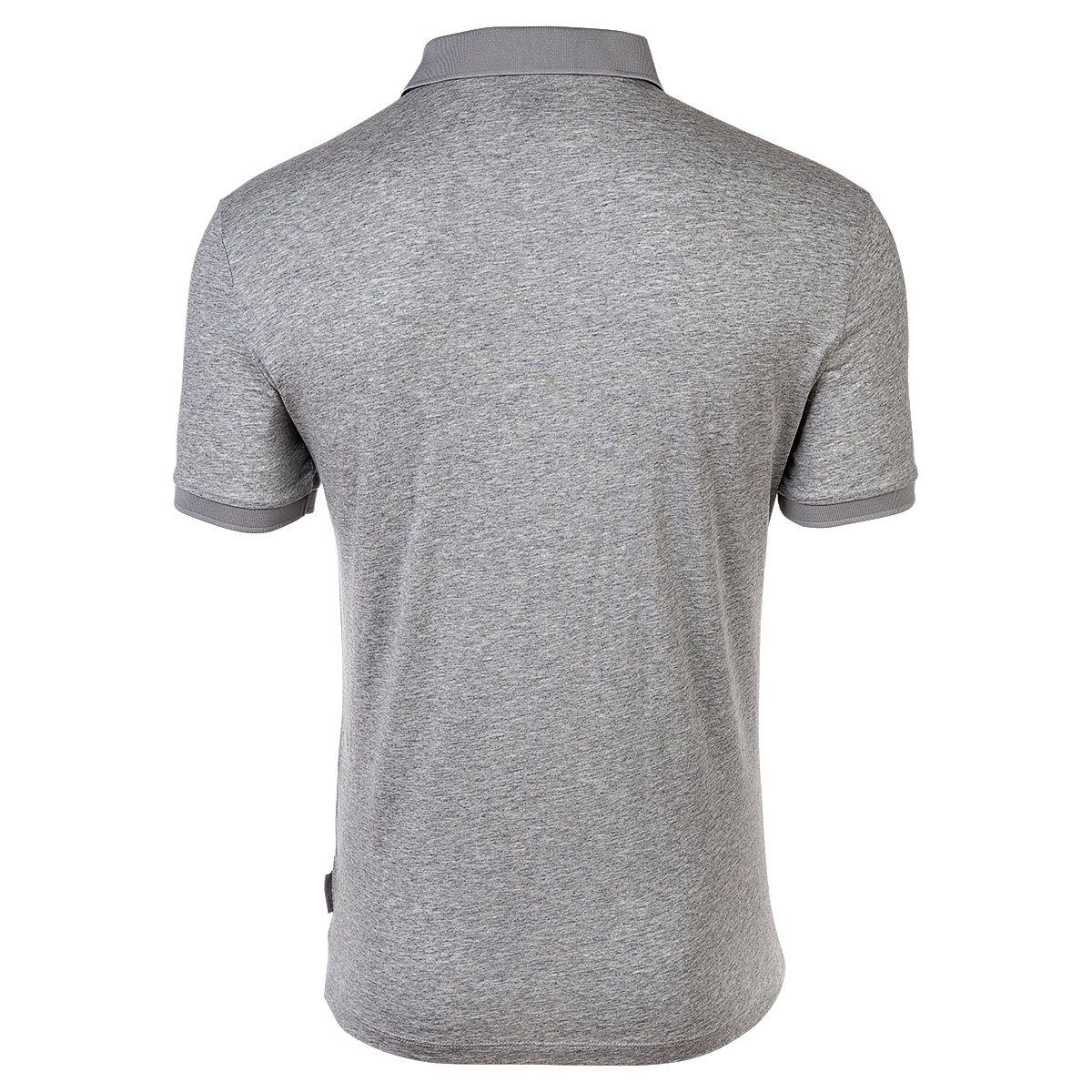 EXCHANGE Cotton Poloshirt Slim Grau ARMANI Herren - fit, Schriftzug, Poloshirt