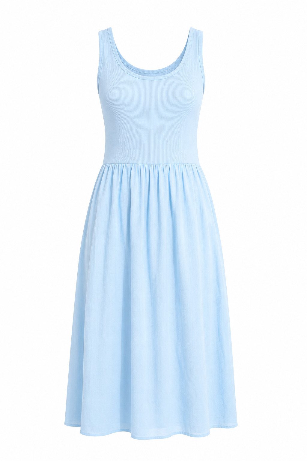 ITALY VIBES Sommerkleid - ärmelloses Kleid Damen - Midikleid - Jerseykleid - Strandkleid ONE SIZE / passend für Größe XS - L